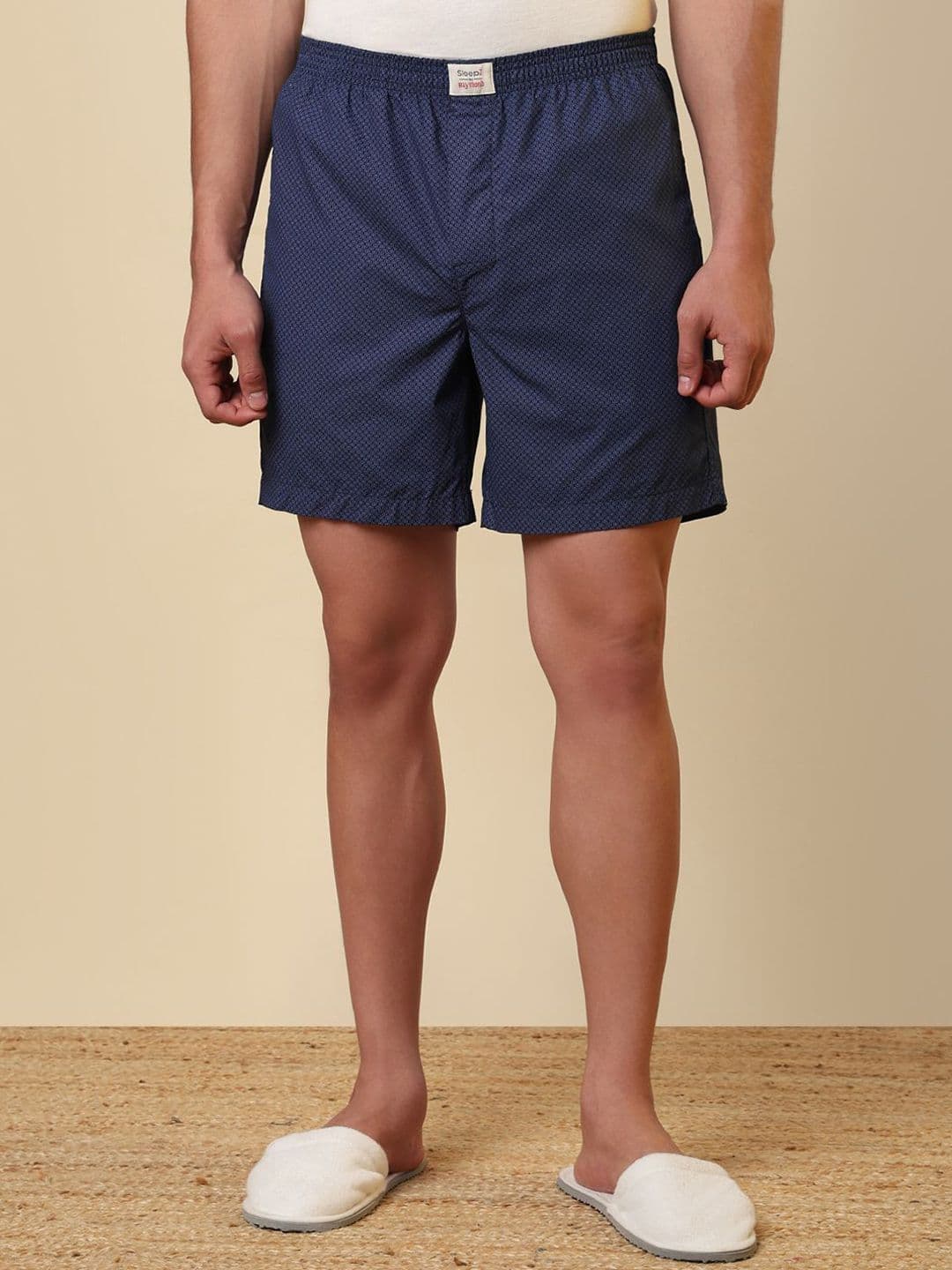 SleepZ by Raymond Printed Pure Cotton Mid-Rise Boxer AHBA00061-B8