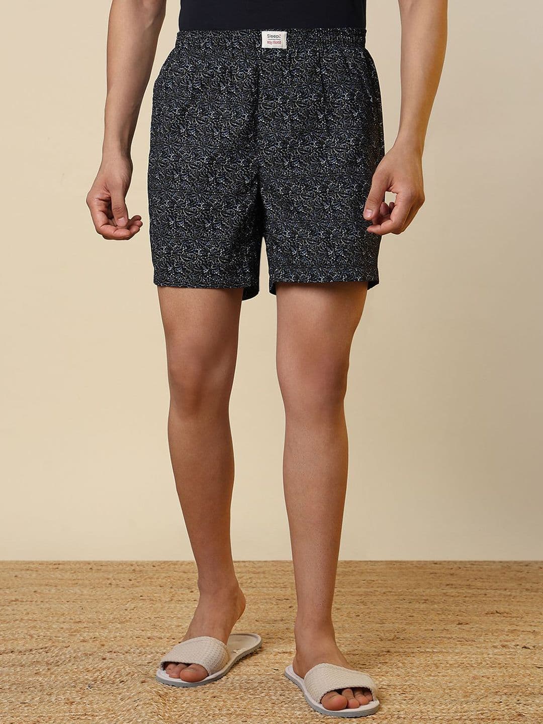 SleepZ by Raymond Printed Pure Cotton Mid-Rise Boxer AHBA00053-K8 - view 1