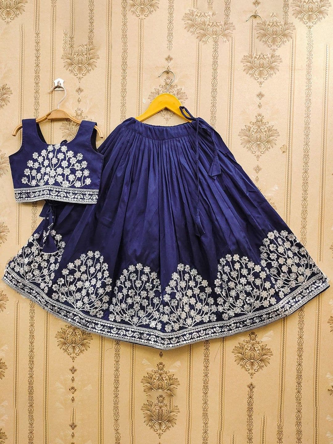 BAESD Girls Floral Embroidered Sequinned Ready to Wear Lehenga & Choli - view 1