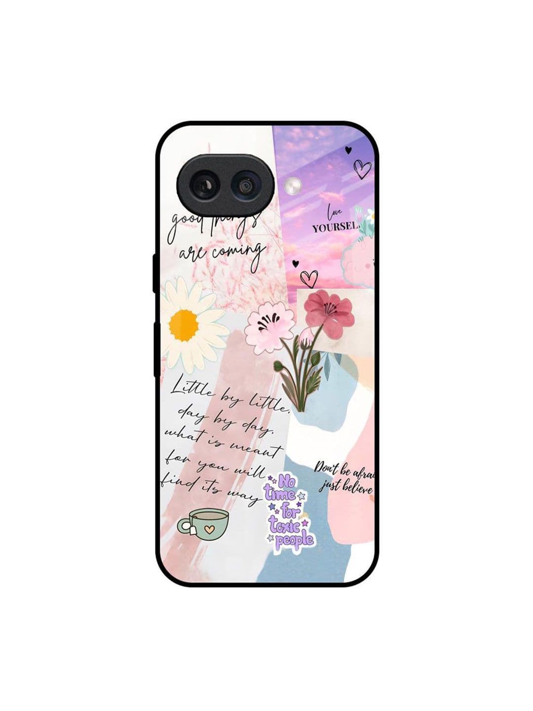 QRIOH Floral Printed Google Pixel 9A Silicone Back Case