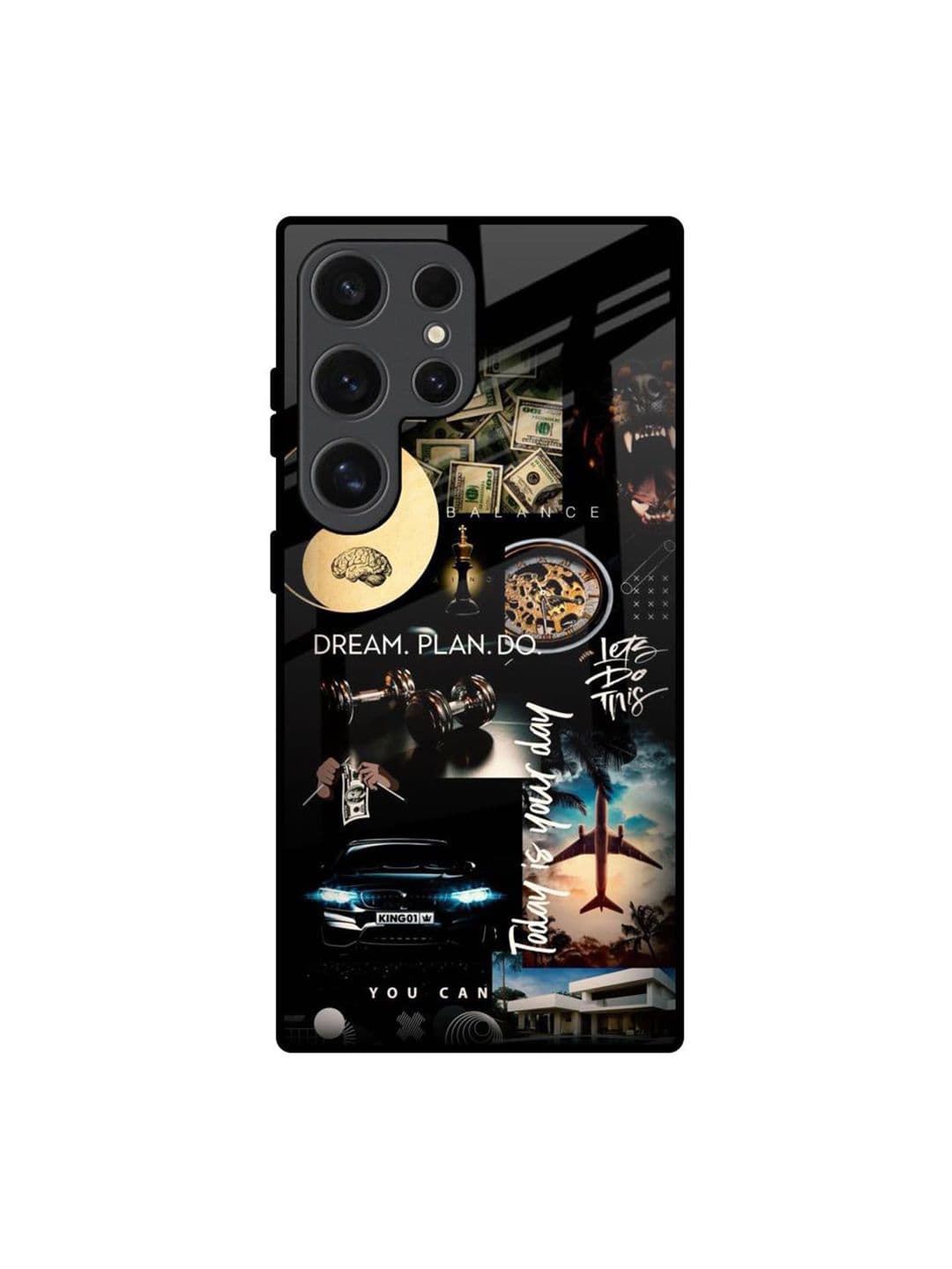QRIOH Abstract Printed Samsung Galaxy S24 Ultra 5G Silicone Back Case