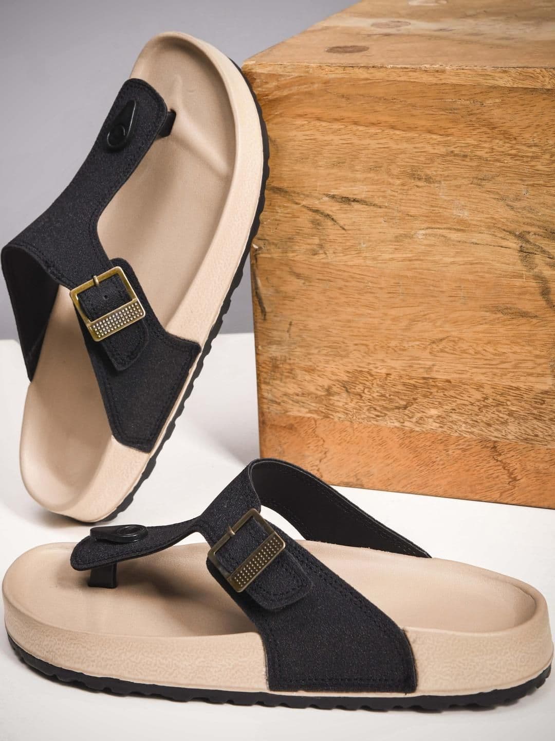 COGS Men Black Synthetic Flip Flops - view 1