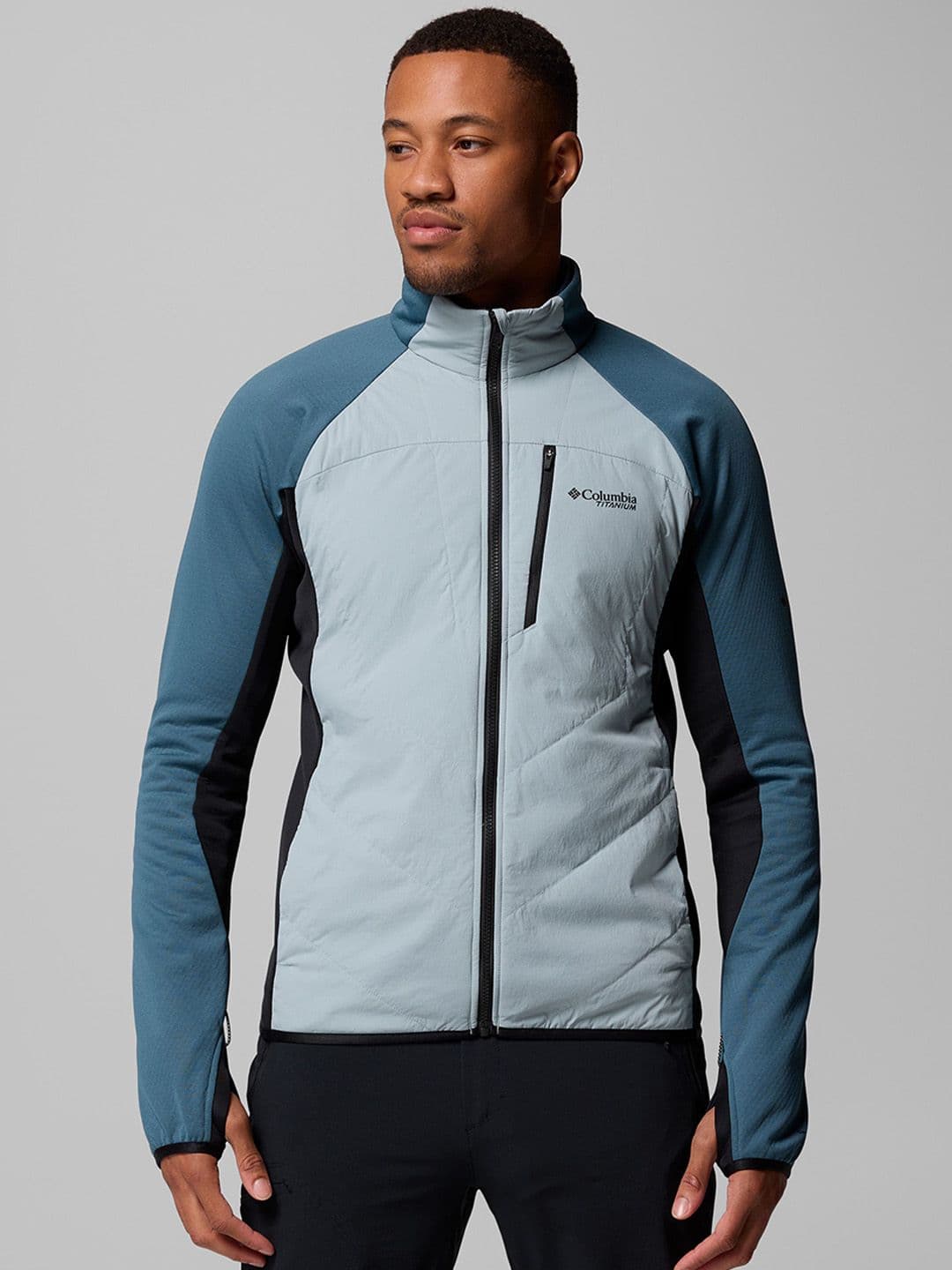 Columbia Hybrid Colourblocked Stand Collar Sporty Jacket - view 1