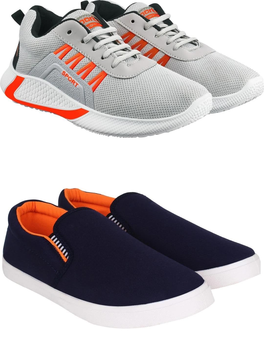 Free Kicks Men Multicoloured Mesh Marking Running Sports Shoes - view 1