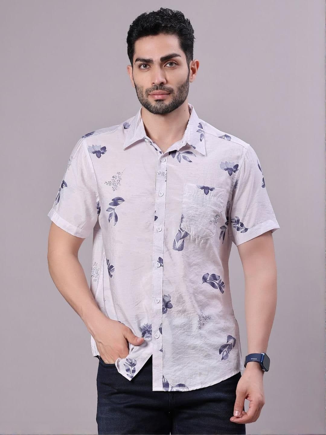 V-Mart Men Floral Printed Casual Shirt - view 1