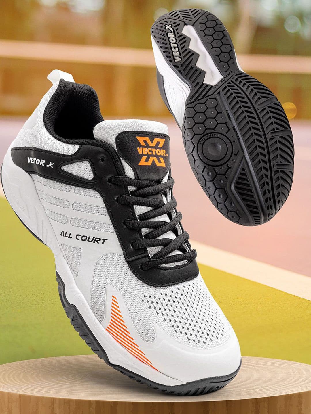 VECTOR X All Court TPU Fusing Knitted Upper Rubber Sole Indoor Outdoor Badminton Shoes - view 1