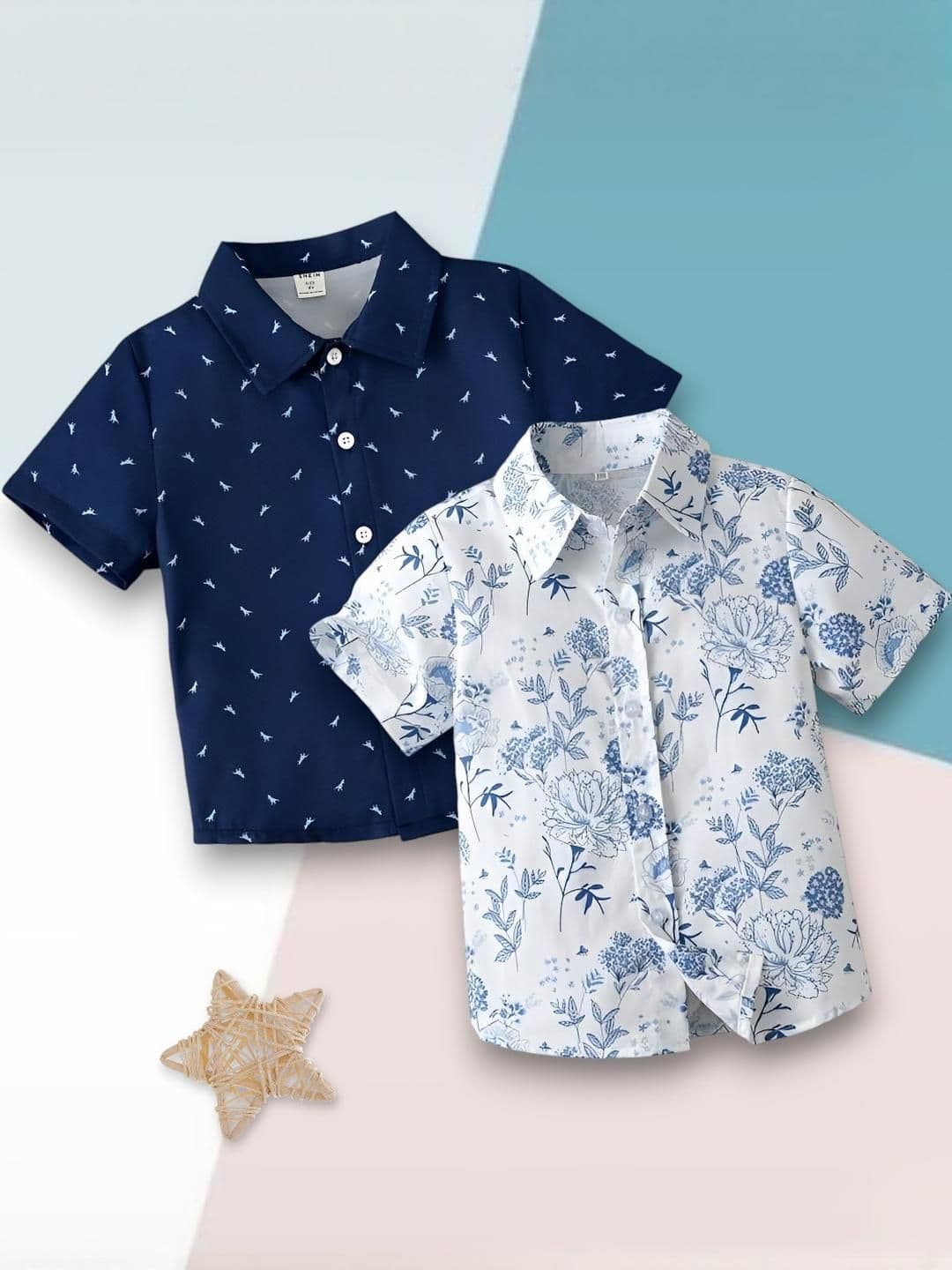VANI COUTURE 2Pc Boys Printed Casual Shirt - view 1