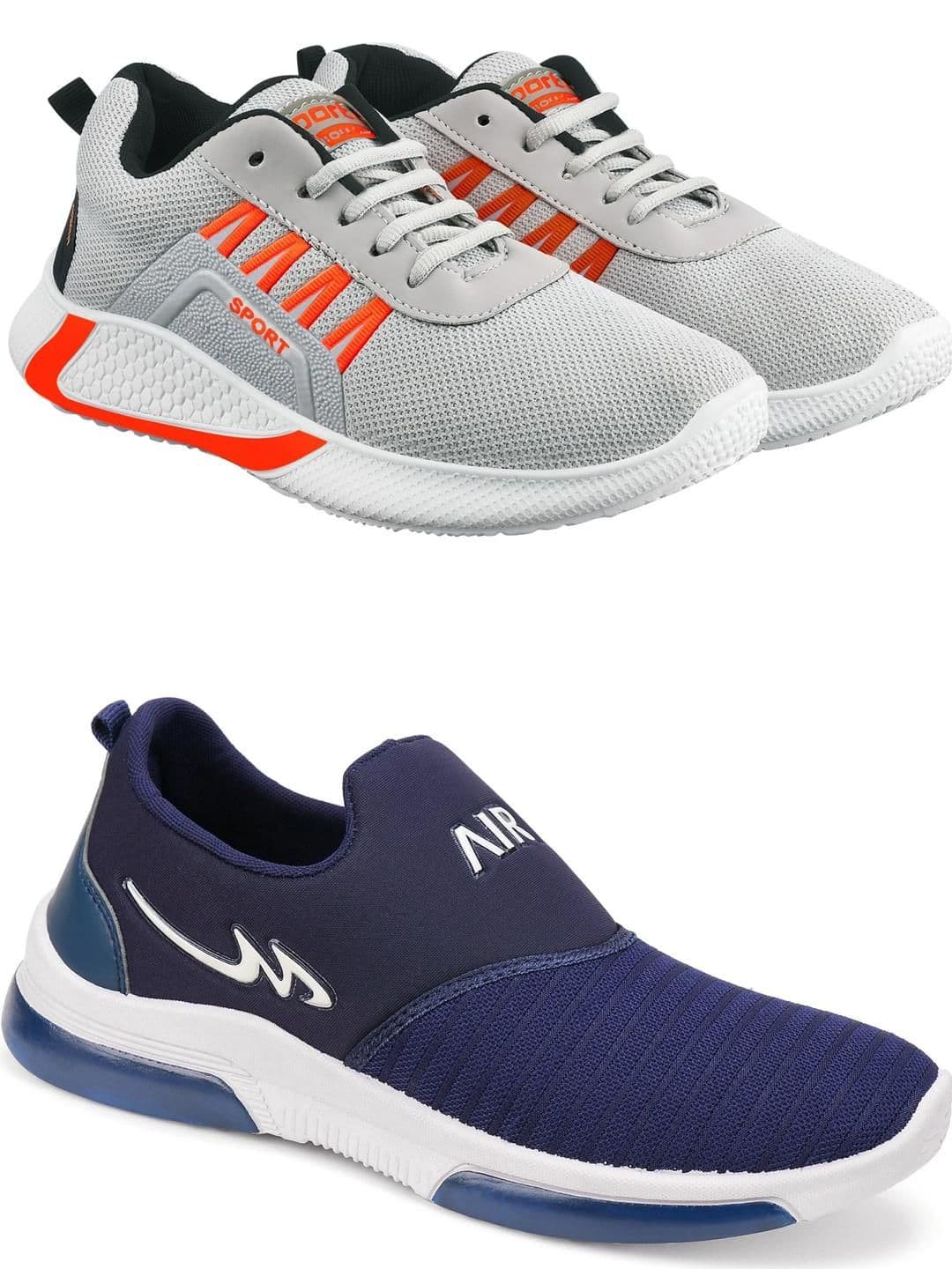Free Kicks Men Multicoloured Mesh Marking Running Sports Shoes - view 1
