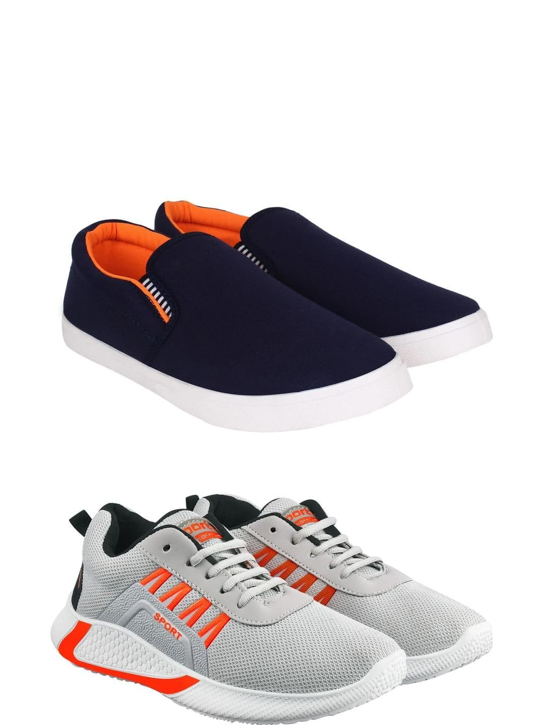 Free Kicks Men Multicoloured Mesh Marking Running Sports Shoes - view 1