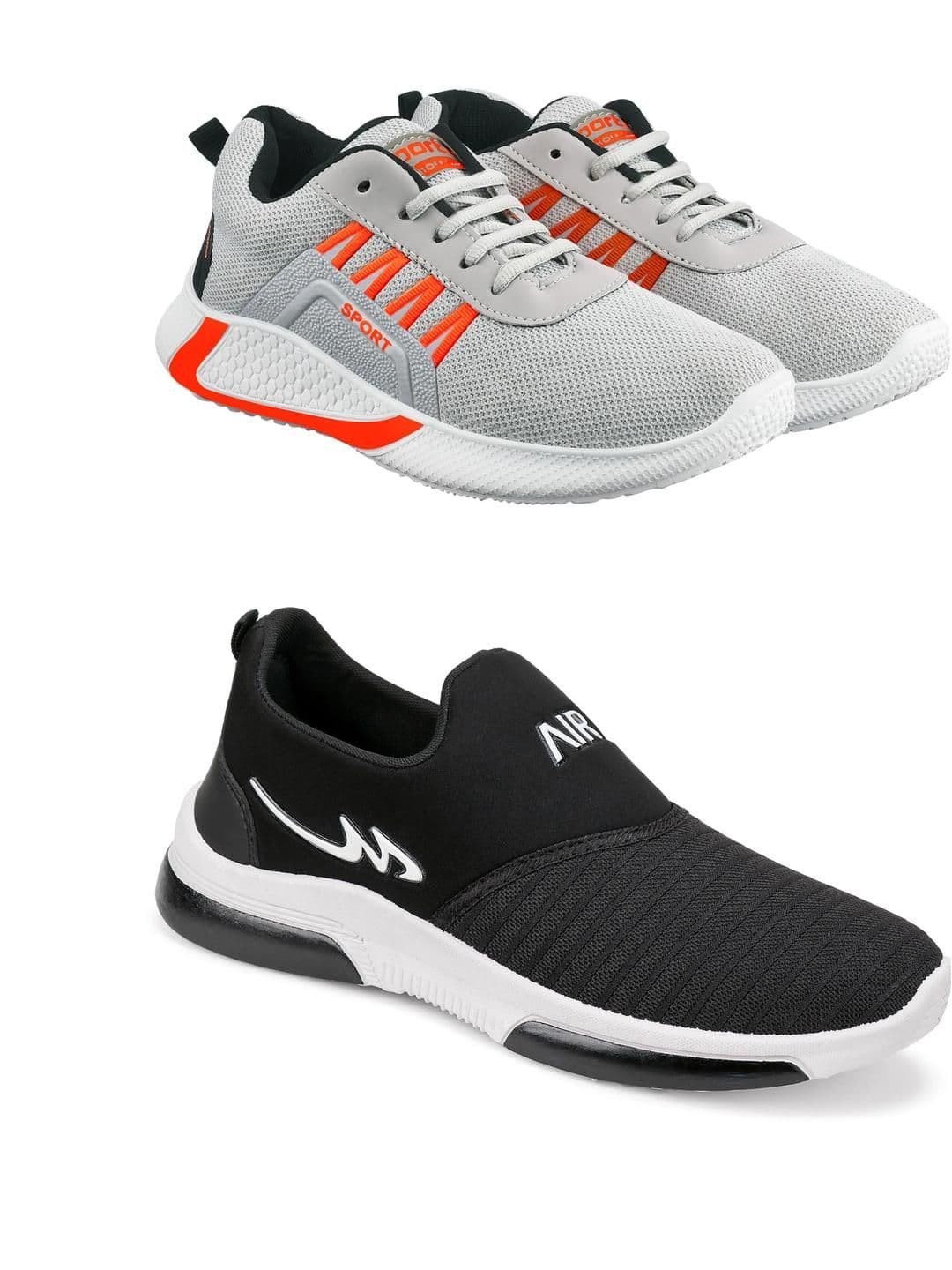Free Kicks Men Multicoloured Mesh Marking Running Sports Shoes - view 1