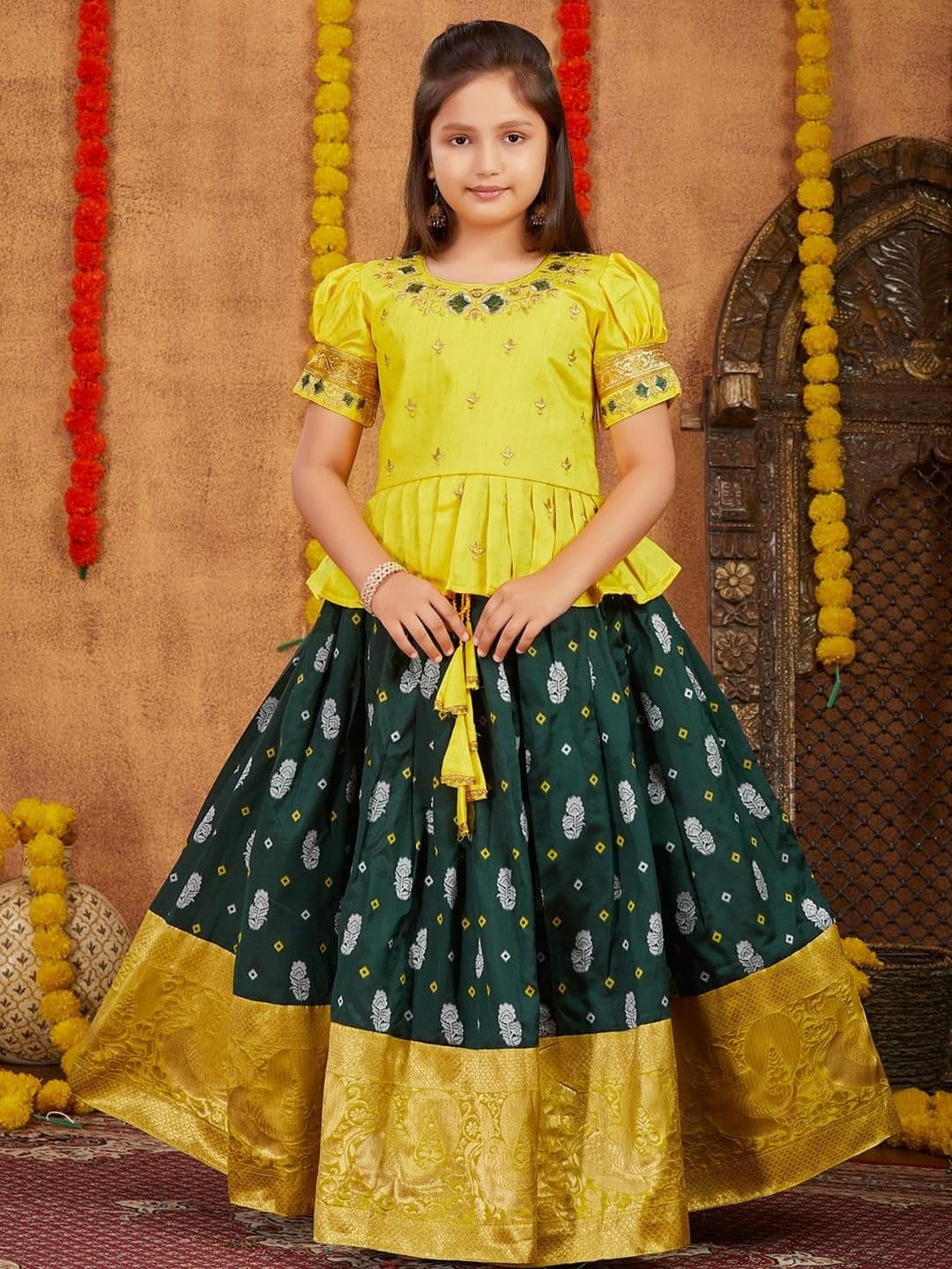 Muhuratam Ready To Wear Silk Lehenga Choli - view 1
