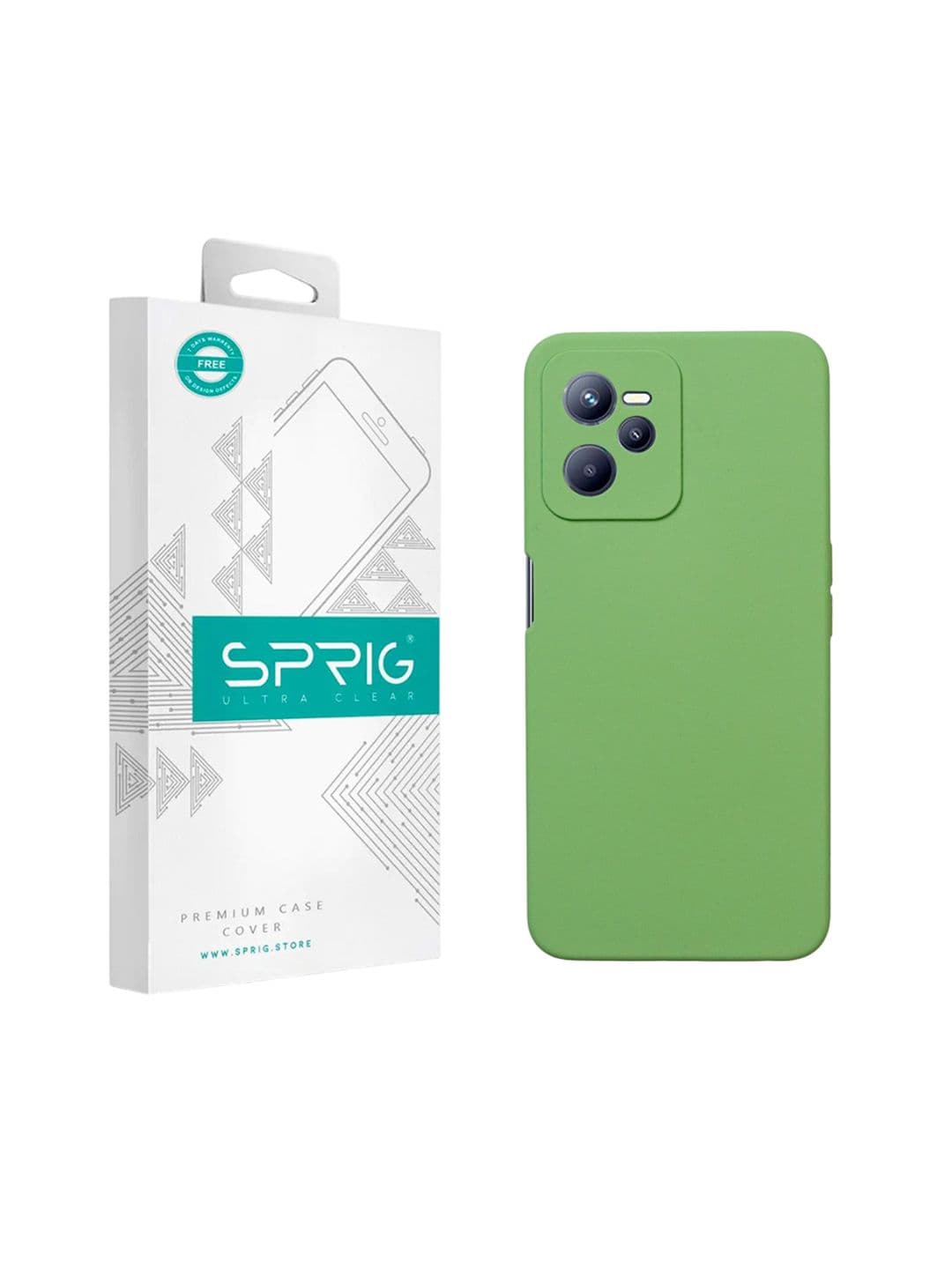 SPRIG Realme C35 Liquid Silicone Back Cover