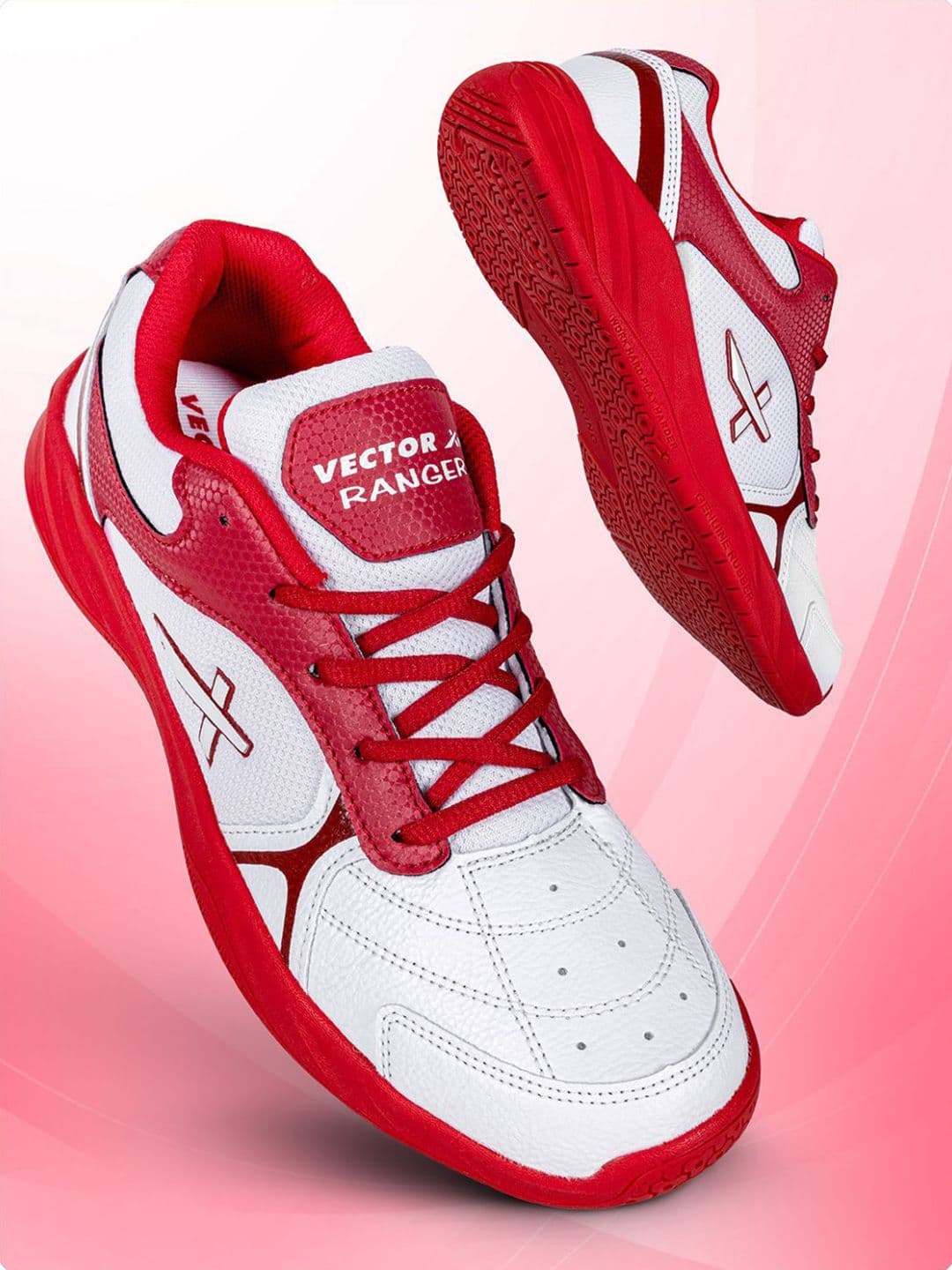 VECTOR X Ranger Court Shoe Synthetic Mesh Upper Rubber Sole Badminton Shoes - view 1