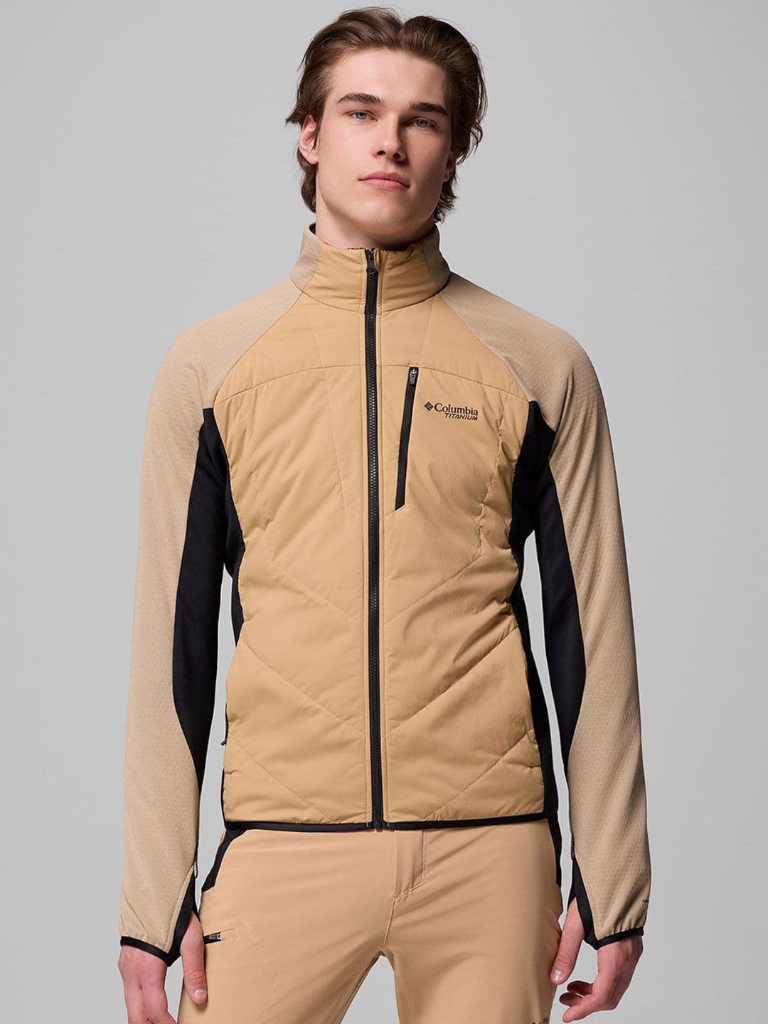 Columbia Hybrid Colorblocked Stand Collar Sporty Jacket - view 1