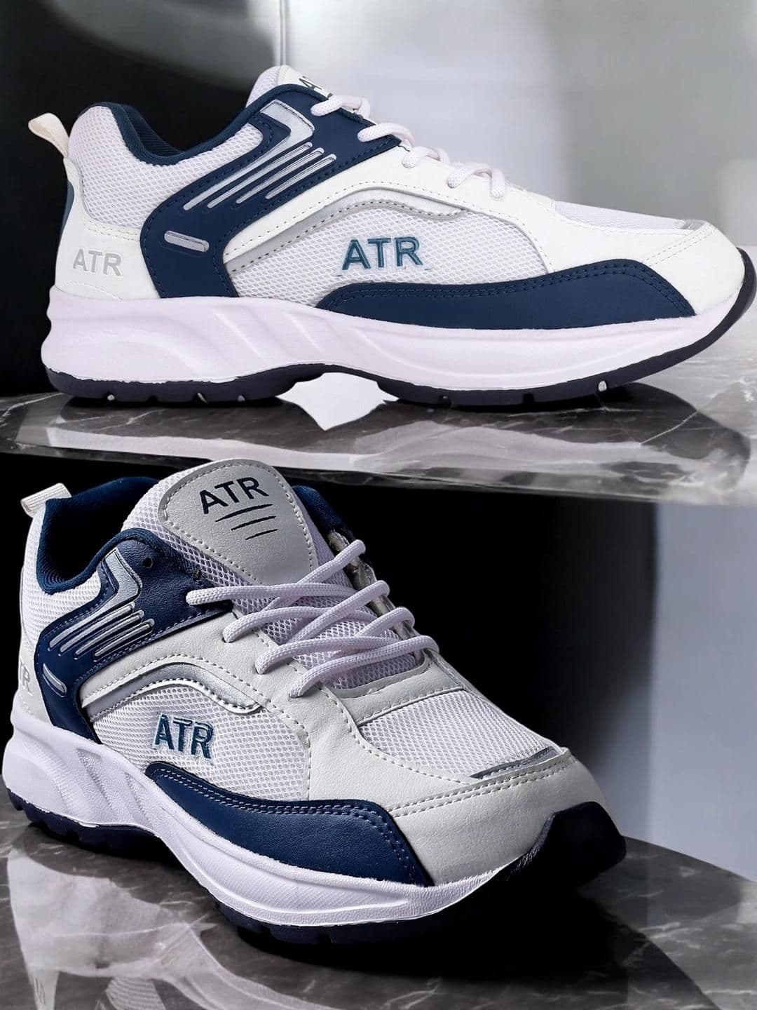 Free Kicks Men White Synthetic Marking Running Sports Shoes - view 1