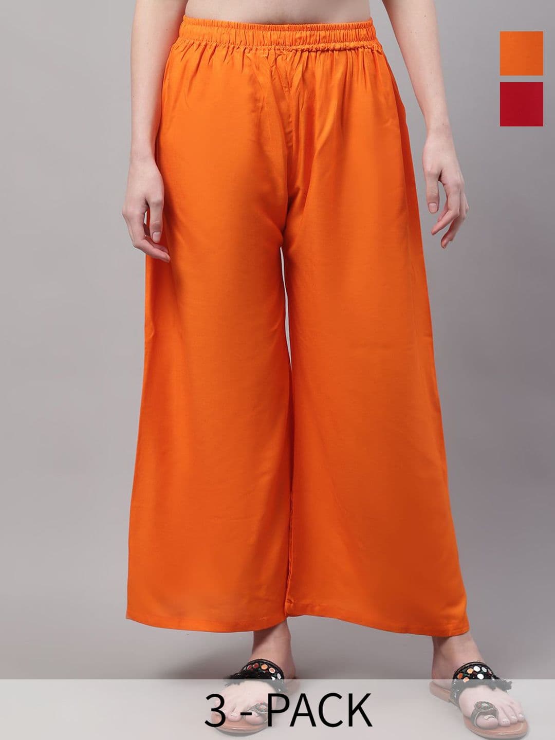 Valles365 by S.C. Women Pack of 2 Flared Palazzos - view 1