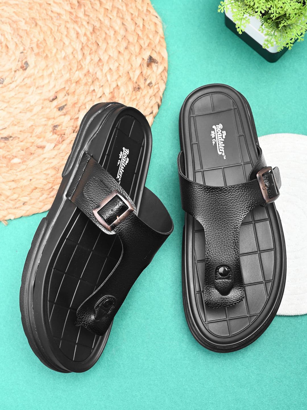 The Roadster Lifestyle Co. Men Casual Toe Ring Sandals With Buckle Strap - view 1