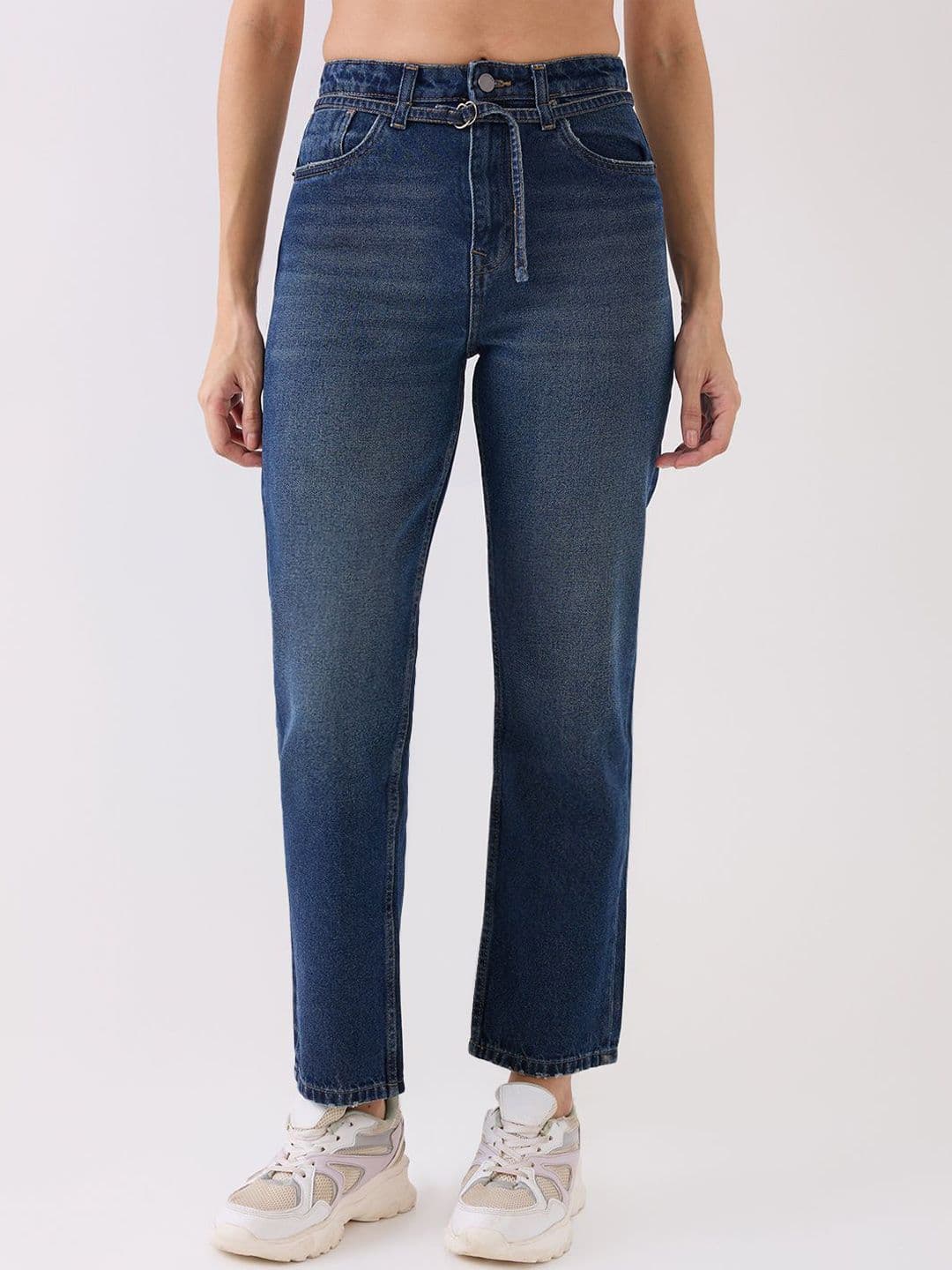 SPYKAR Purist Women Straight Fit High-Rise Light Fade Cotton Stretchable Jeans - view 1