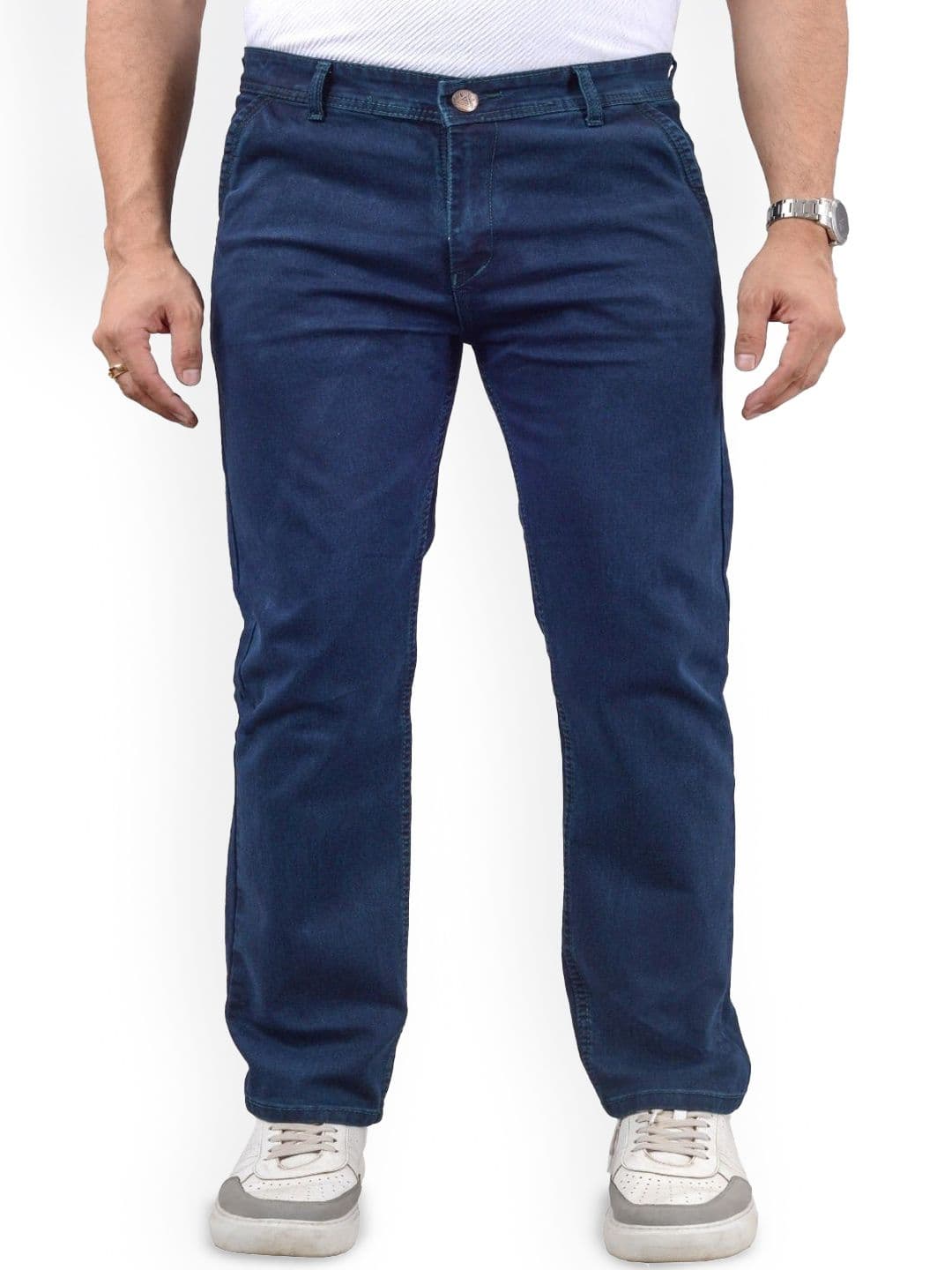 Moudlin Men Classic Regular Fit Mid-Rise Jeans - view 1