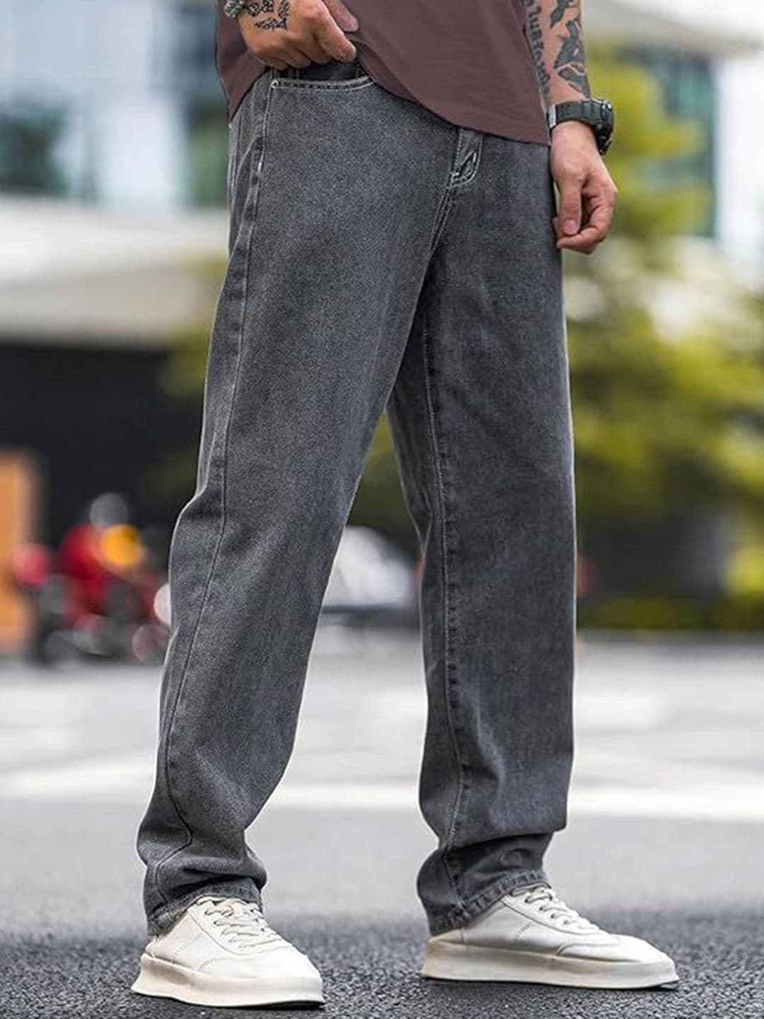 VYNTIQ Men Jean Baggy Mid-Rise Heavy Fade Jeans - view 1