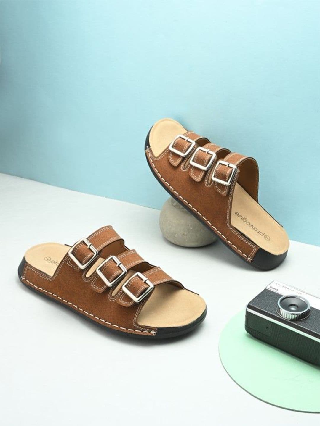 Provogue Men Triple Buckle Detail Comfort Sandals - view 1