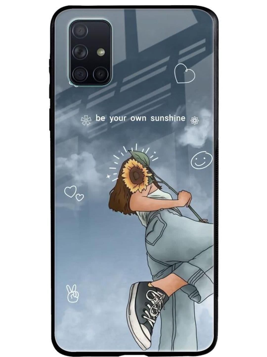 QRIOH Floral Printed Samsung Galaxy A51 Back Case Mobile Accessories