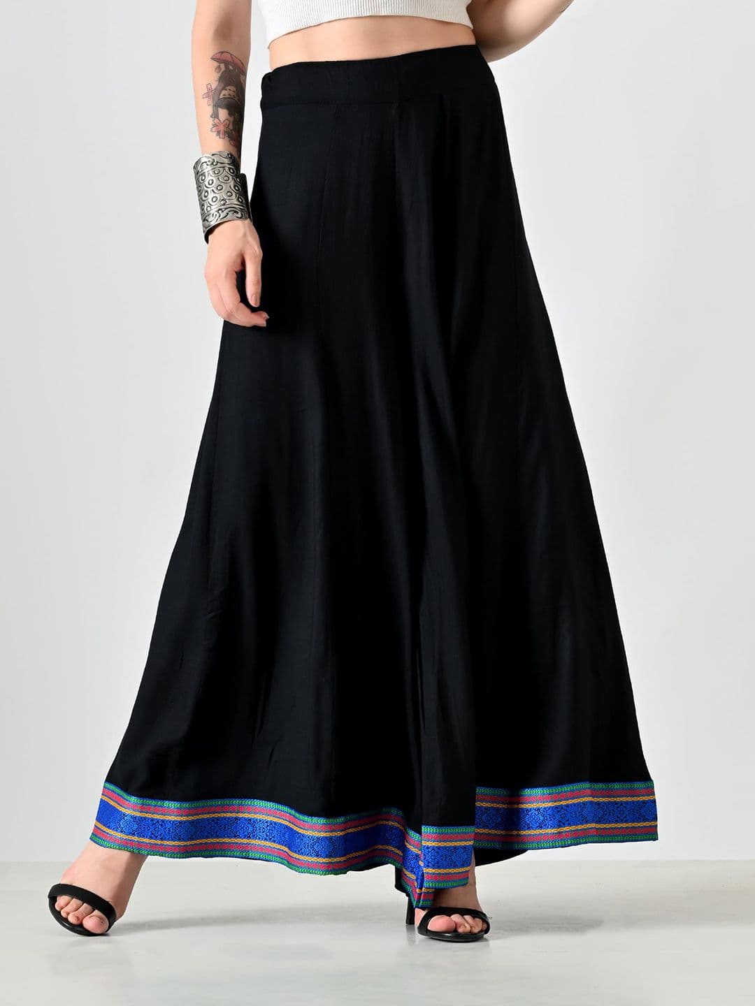 MAURYA Women Lace Ethnic Palazzos - view 1