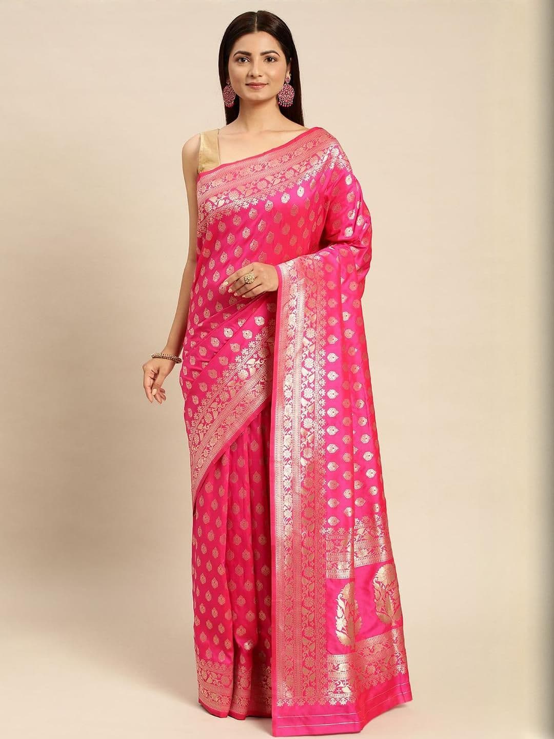 Royal Rajgharana Saree Woven Design Zari Banarasi Sarees - view 1