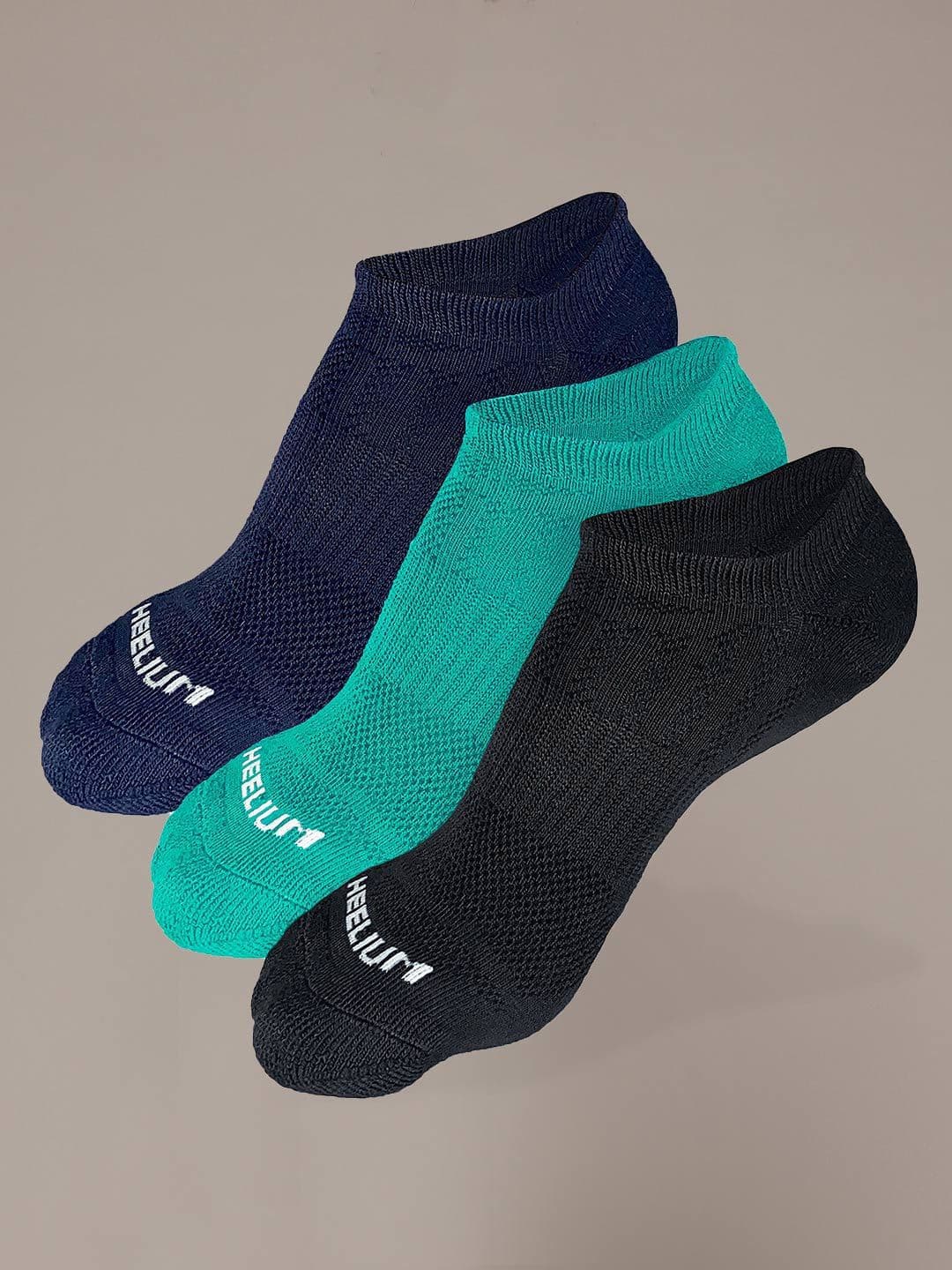 Heelium Men 3-Pcs Ankle-Length Ultra-SoftSocks - view 1