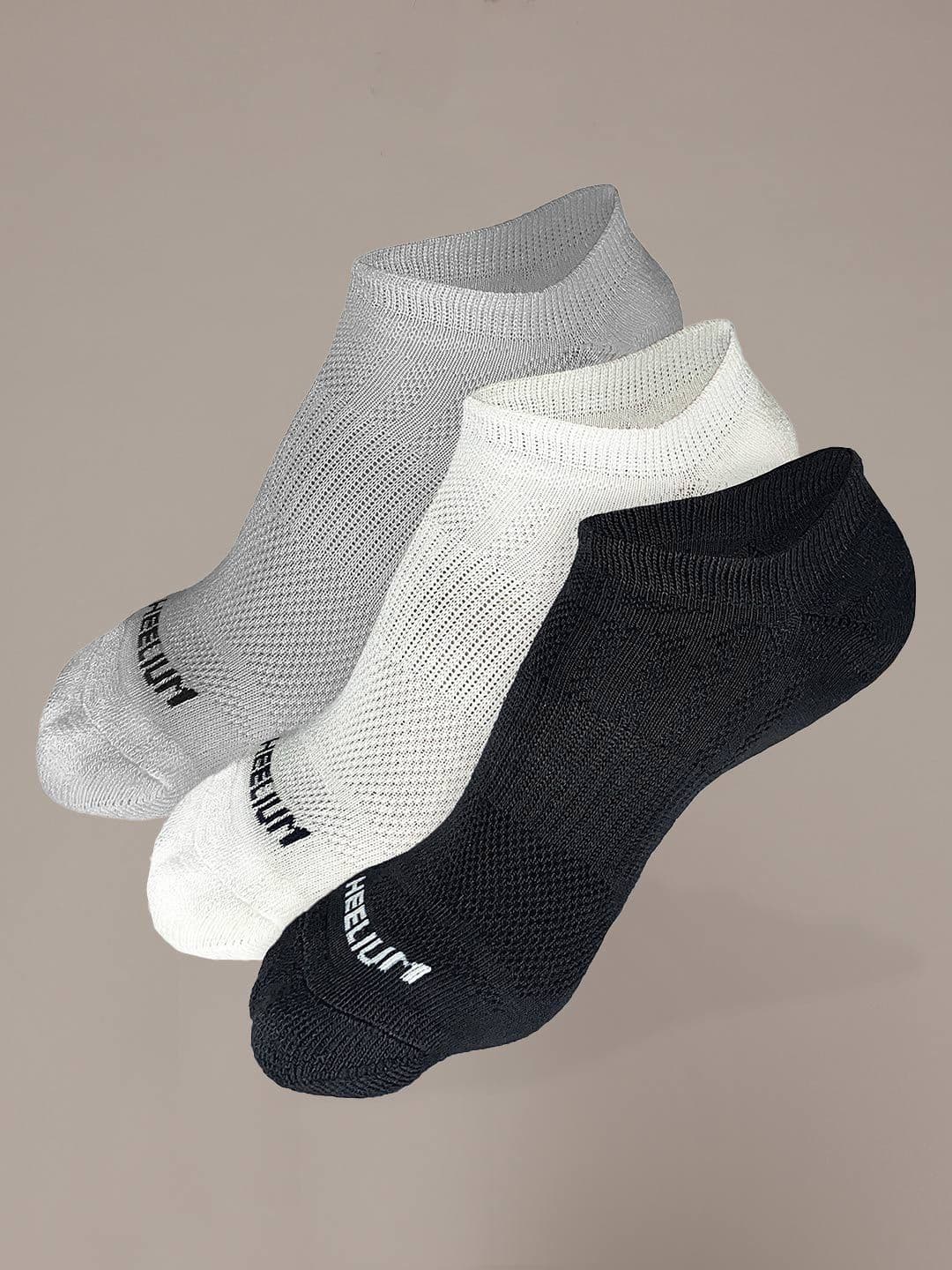 Heelium Men Pack Of 3 Printed Ankle Length Ultra-Soft, Thin & Breathable Socks - view 1