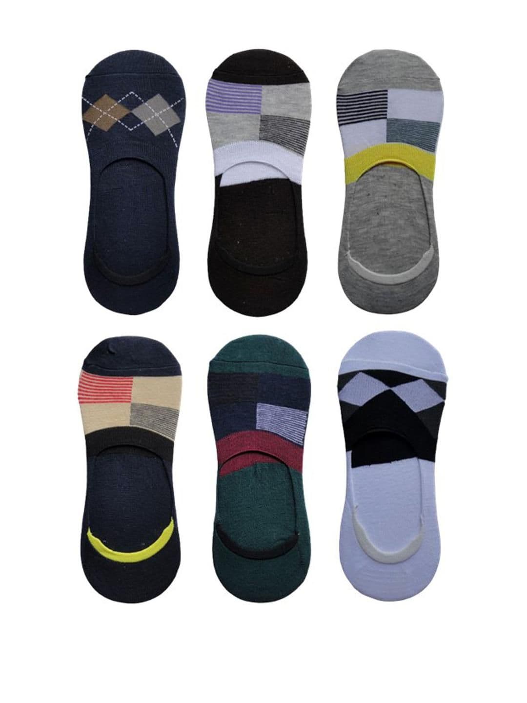 VOICI Unisex No Show Pair Of 6 Loafer Socks - view 1