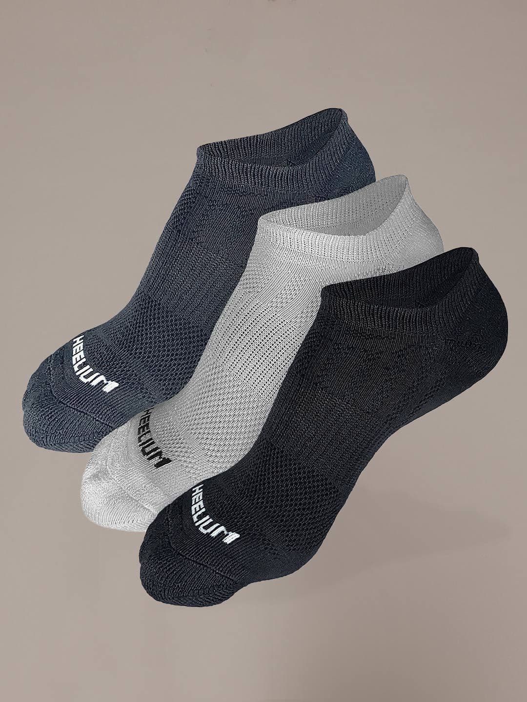 Heelium Men Pack Of 3 Printed Ankle Length Ultra-Soft, Thin & Breathable Socks - view 1