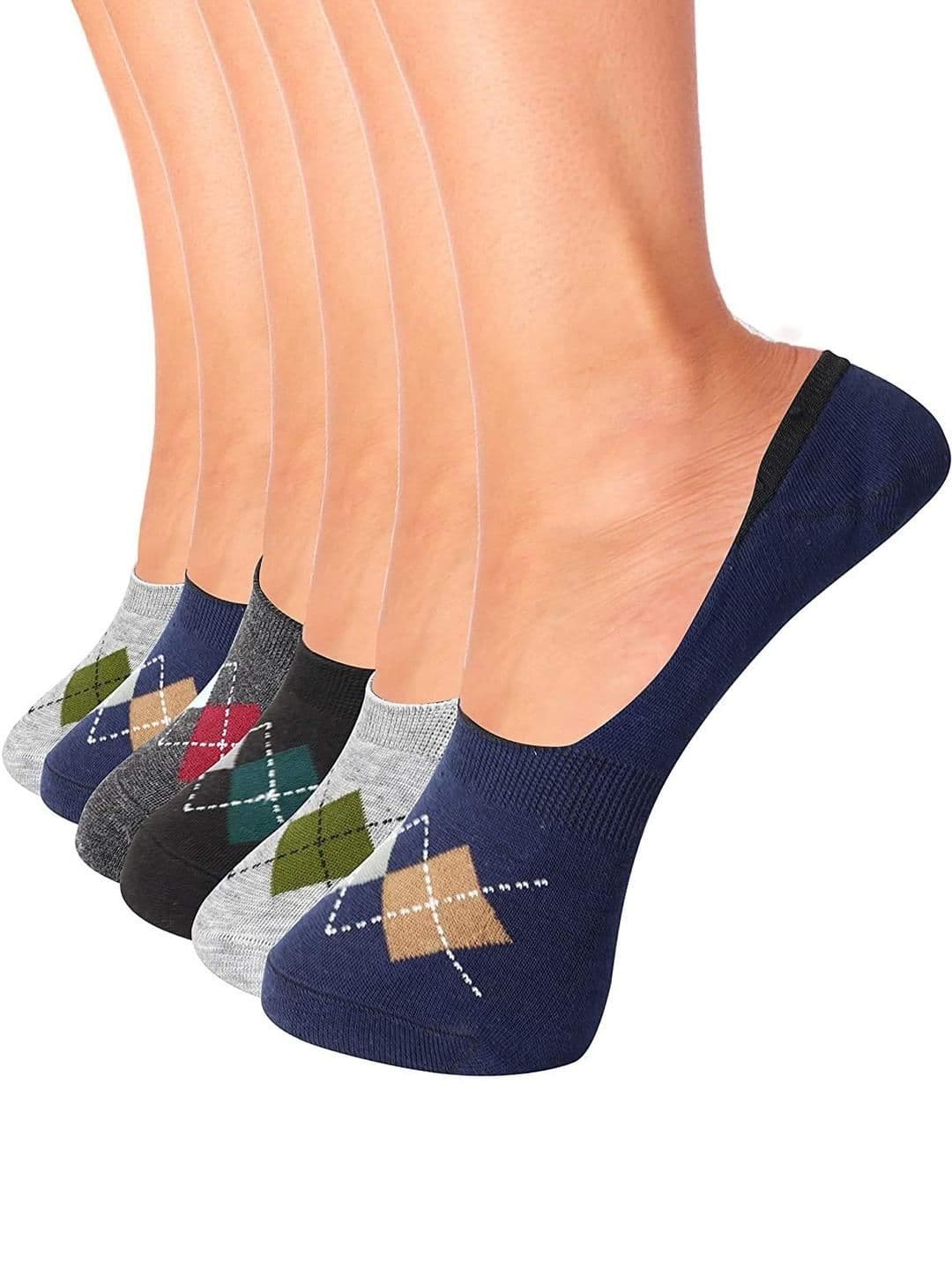 VOICI Pack of 6 No-Show Invisible Loafer Socks - view 1