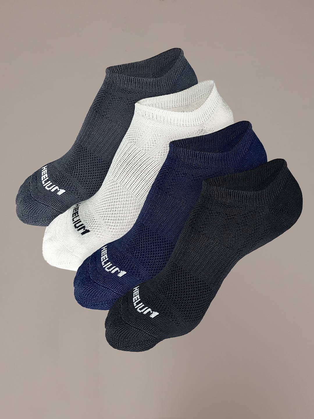 Heelium Men Pack Of 4 Printed Ankle Length Ultra-Soft, Thin & Breathable Socks - view 1