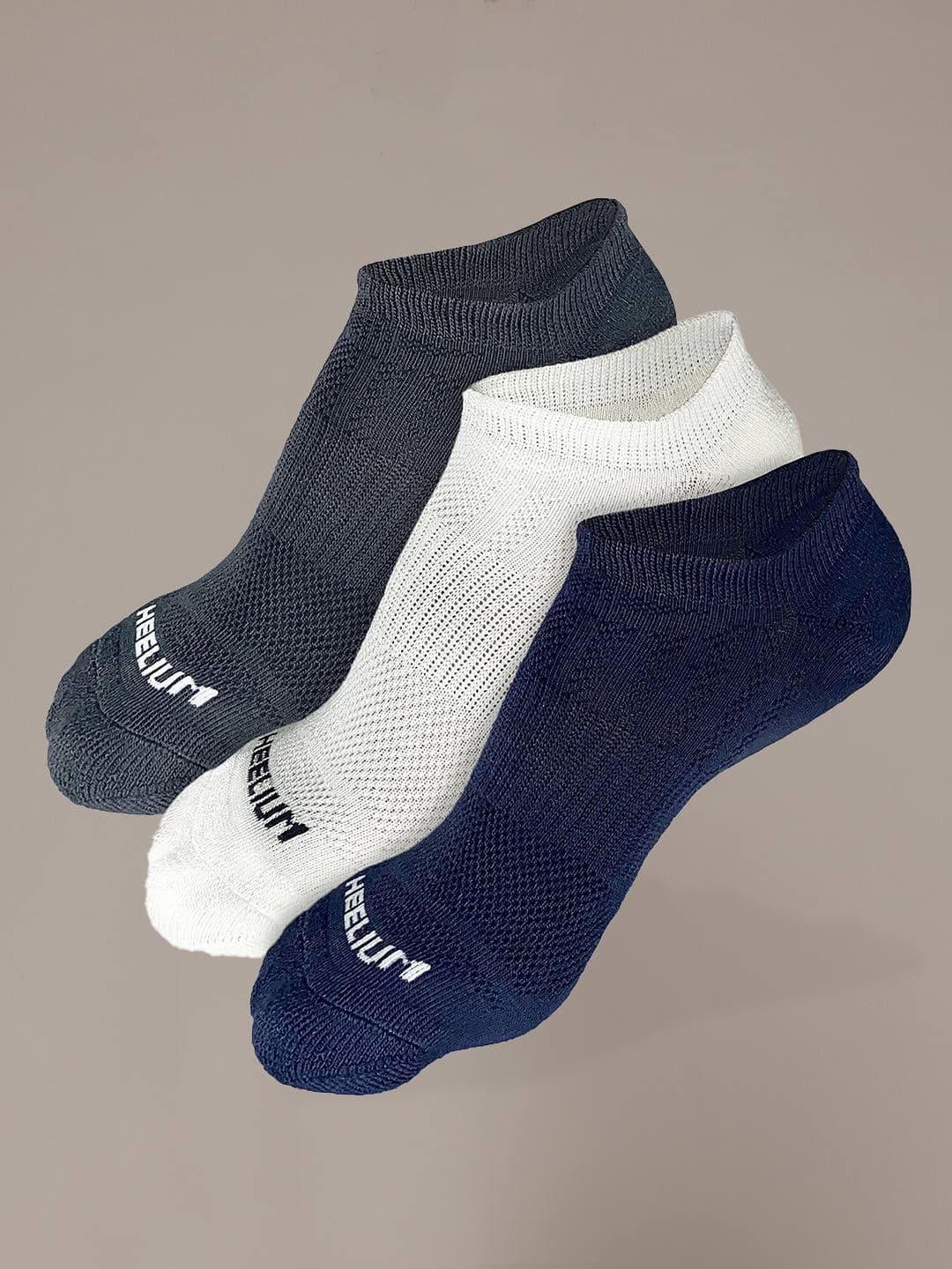 Heelium Men 3-Pcs Ankle-Length Ultra-SoftSocks - view 1