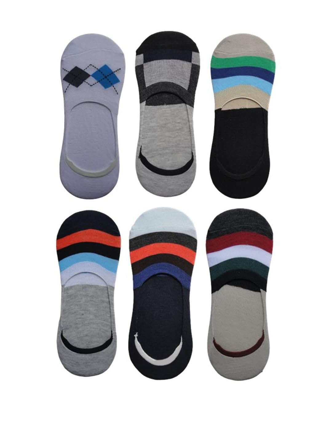 VOICI Pack of 6 No-Show Invisible Loafer Socks - view 1