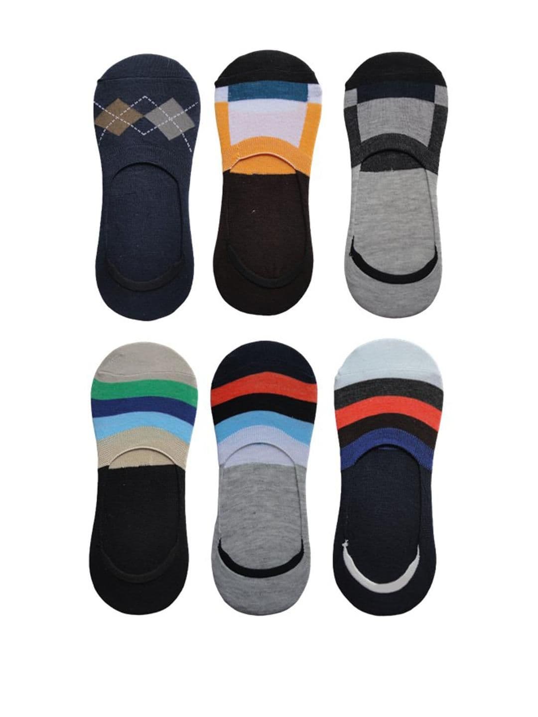 VOICI Pack of 6 No-Show Invisible Loafer Socks - view 1
