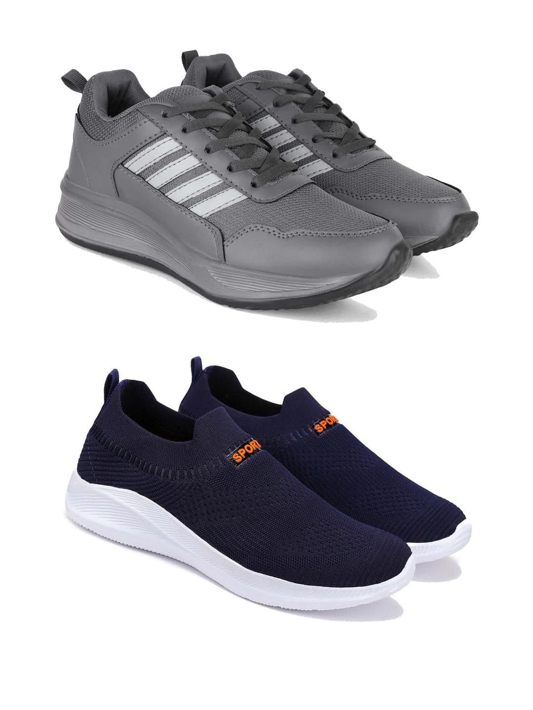 DRACKFOOT Men Pair Of 2 Running Non-Marking Shoes - view 1