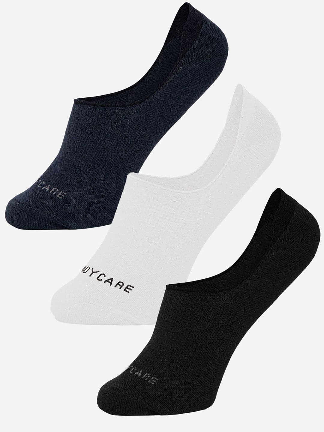 Bodycare Men Pack Of 3 Assorted Loafer-Length Socks - view 1