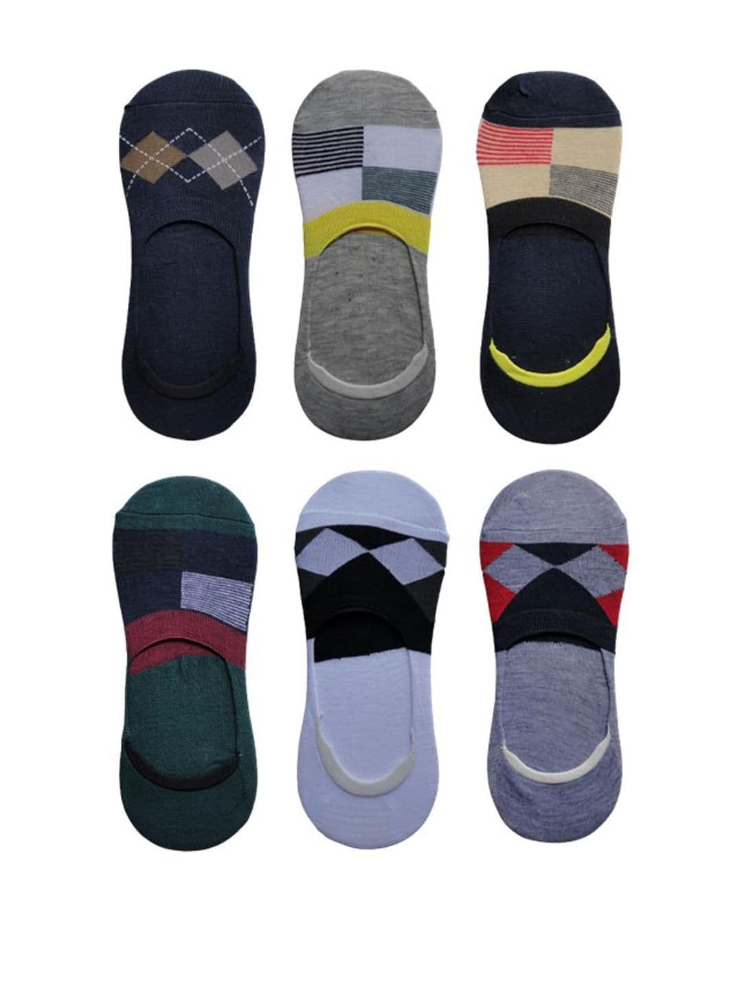 VOICI Unisex No Show Pair Of 6 Loafer Socks - view 1