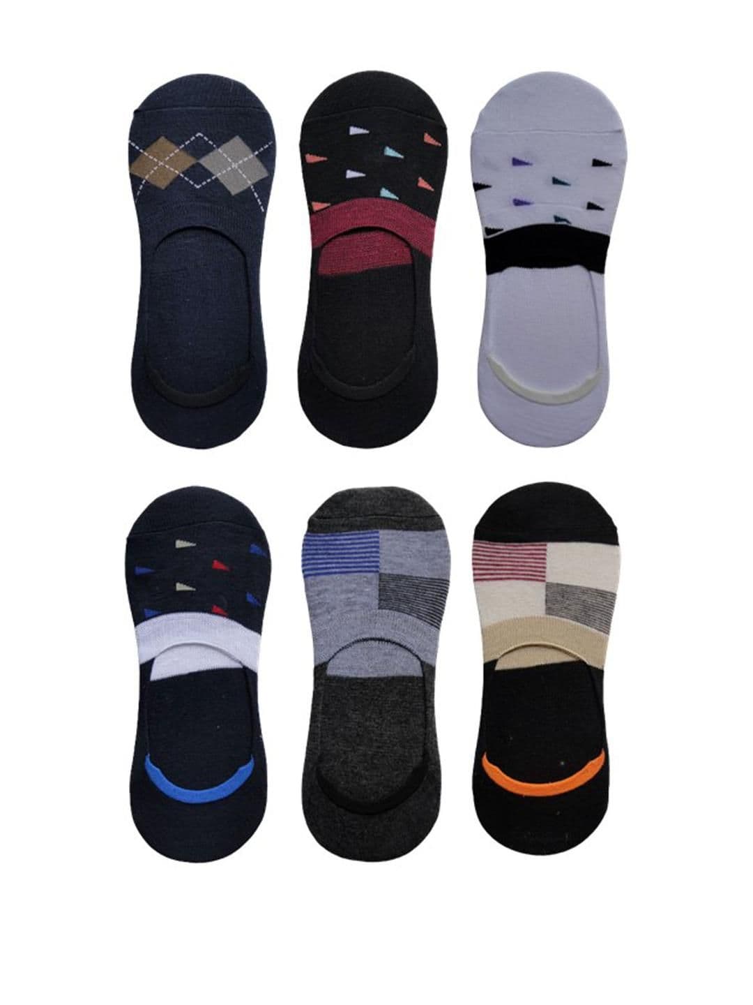 VOICI Unisex No Show Pair Of 6 Loafer Socks - view 1