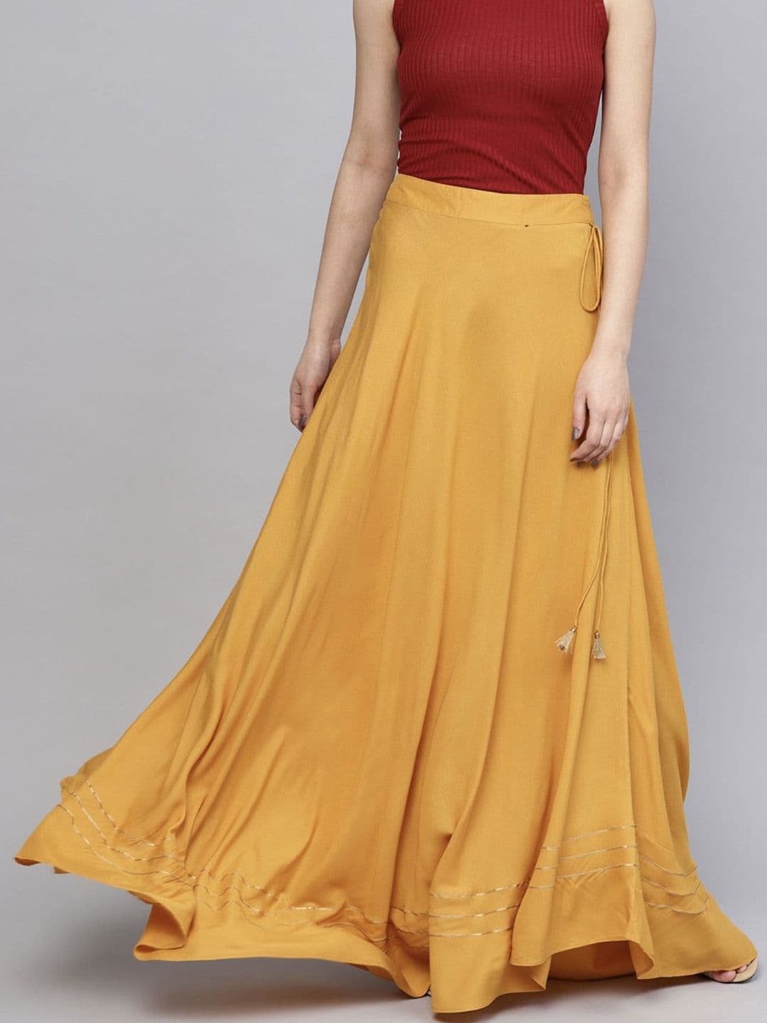 Moda Rapido Flared Maxi Skirt - view 1