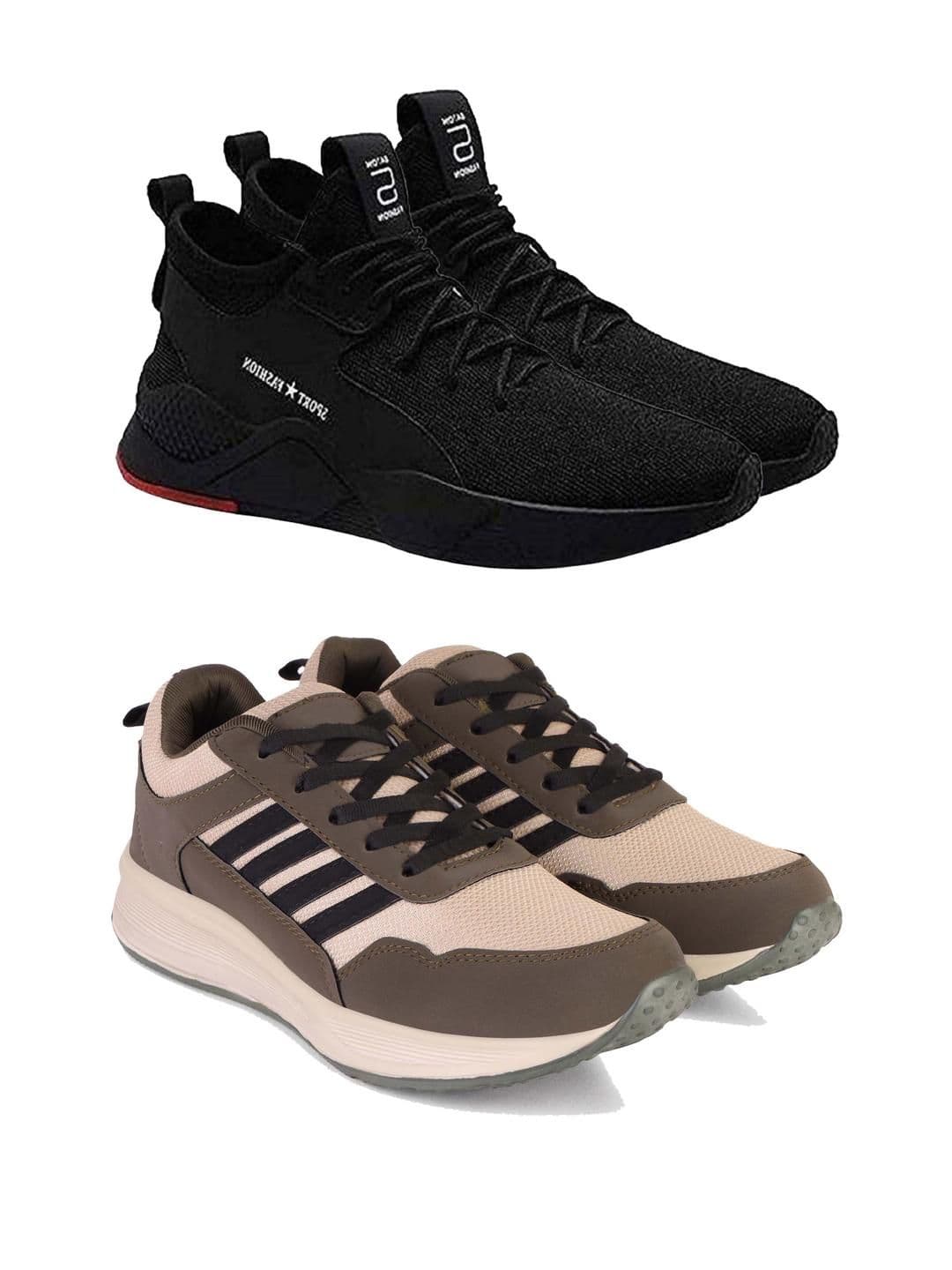 PENNEN Men Pack of 2 Non-Marking Sports Shoes - view 1