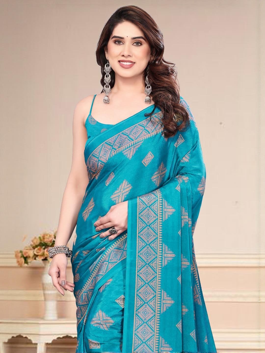 SUPERLAXMI Pure Chiffon Designer Saree - view 1