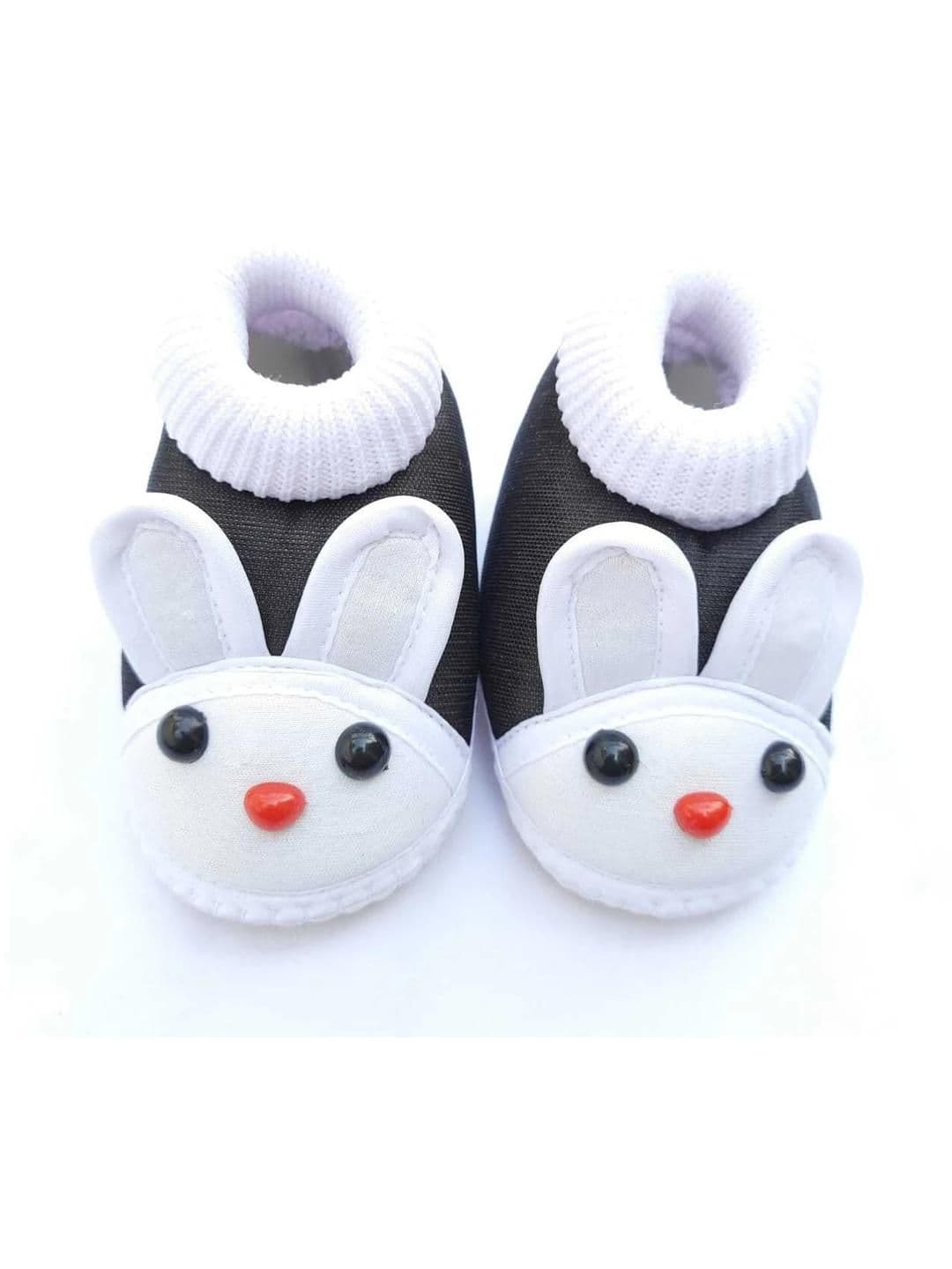 LMN CHILD CARE Kids-Unisex Multicoloured Cotton Booties - view 1