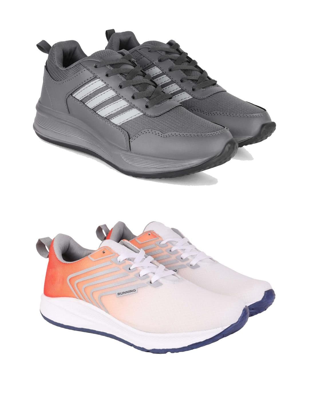 DRACKFOOT Set Of 2 Men Non-Marking Running Sports Shoes - view 1