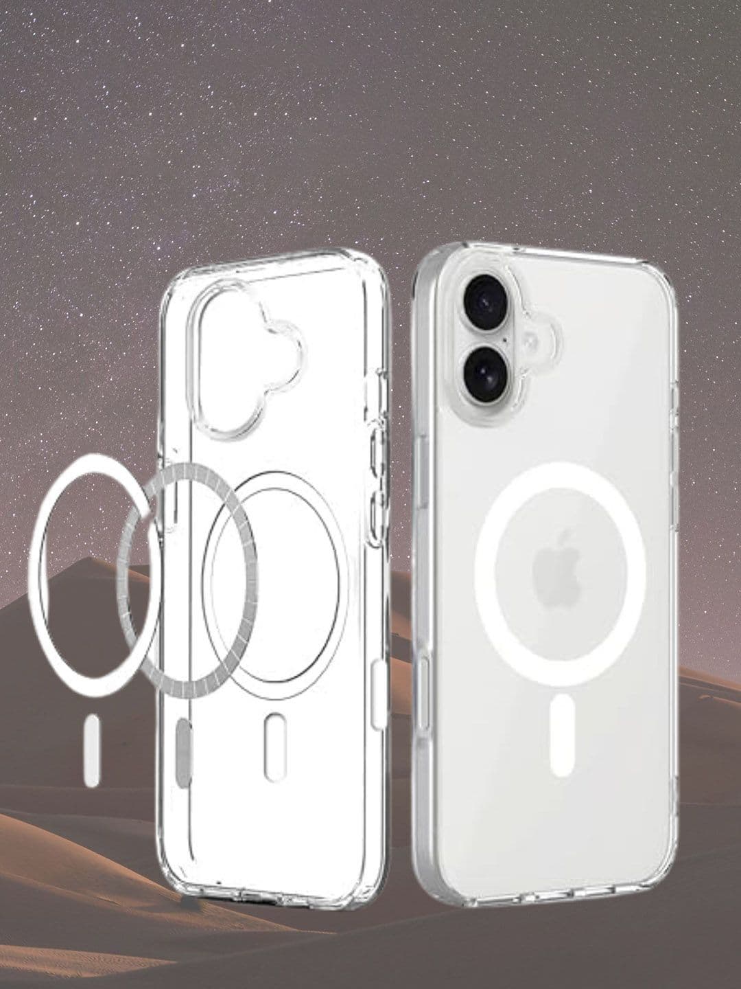 INNOPACE Solid Printed iPhone 16 Back Case Mobile Accessories