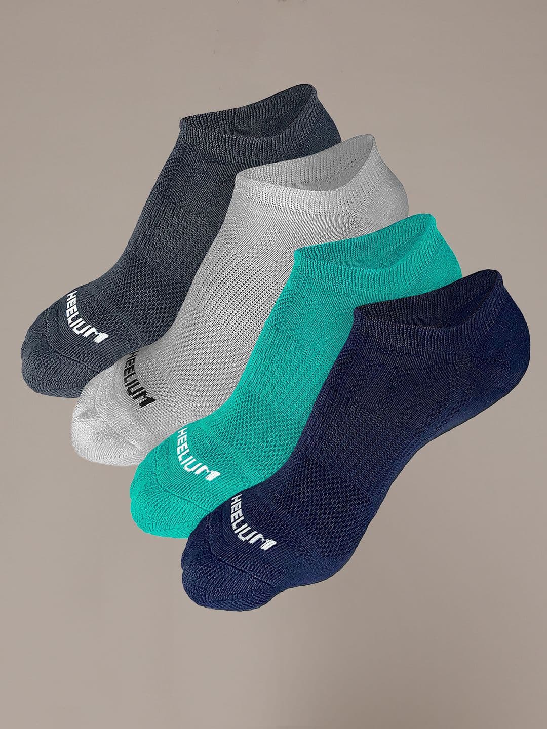Heelium Men Pack Of 4 Printed Ankle Length Ultra-Soft, Thin & Breathable Socks - view 1