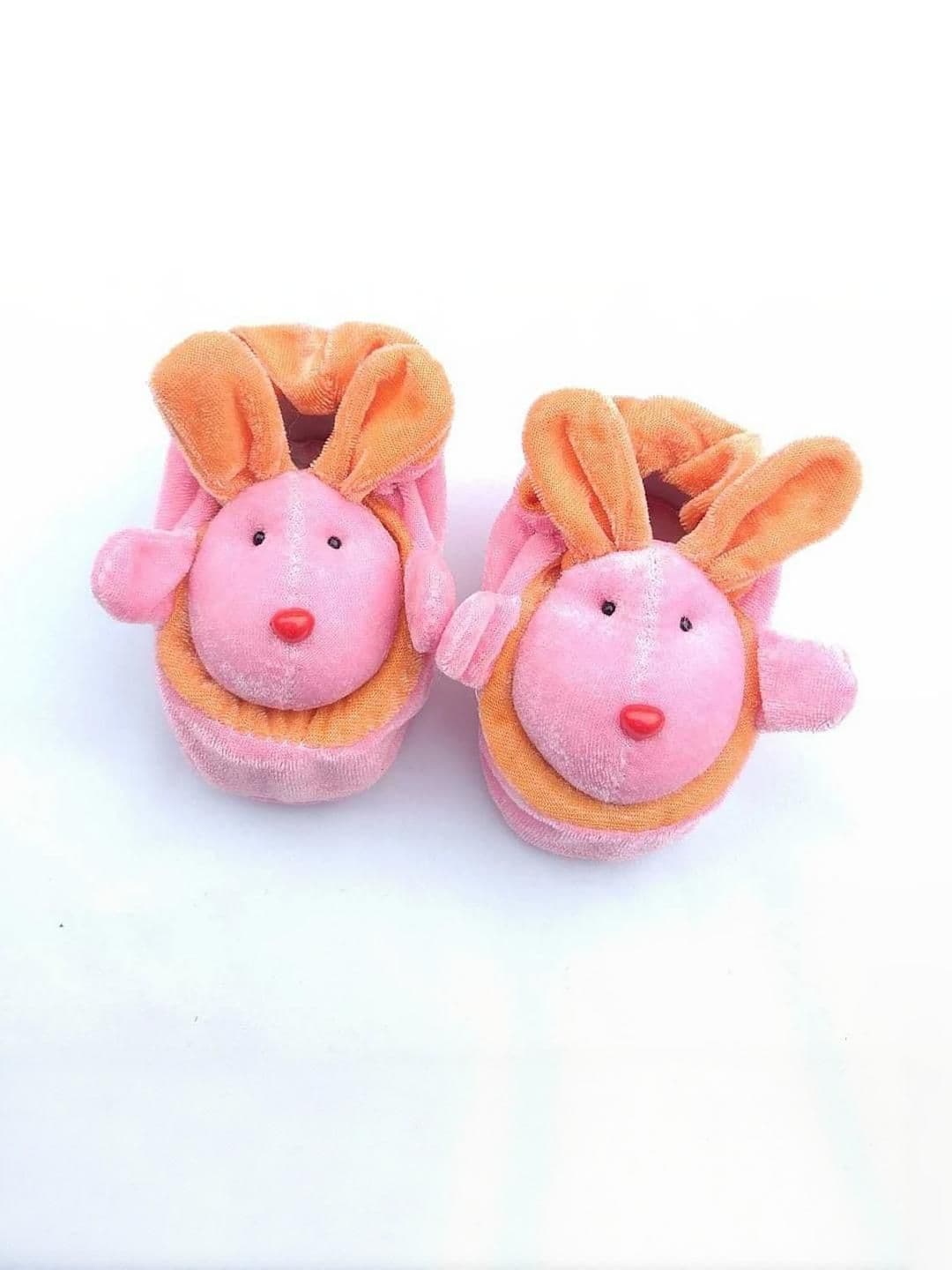 LMN Child Care Unisex Pink & Orange Booties - view 1