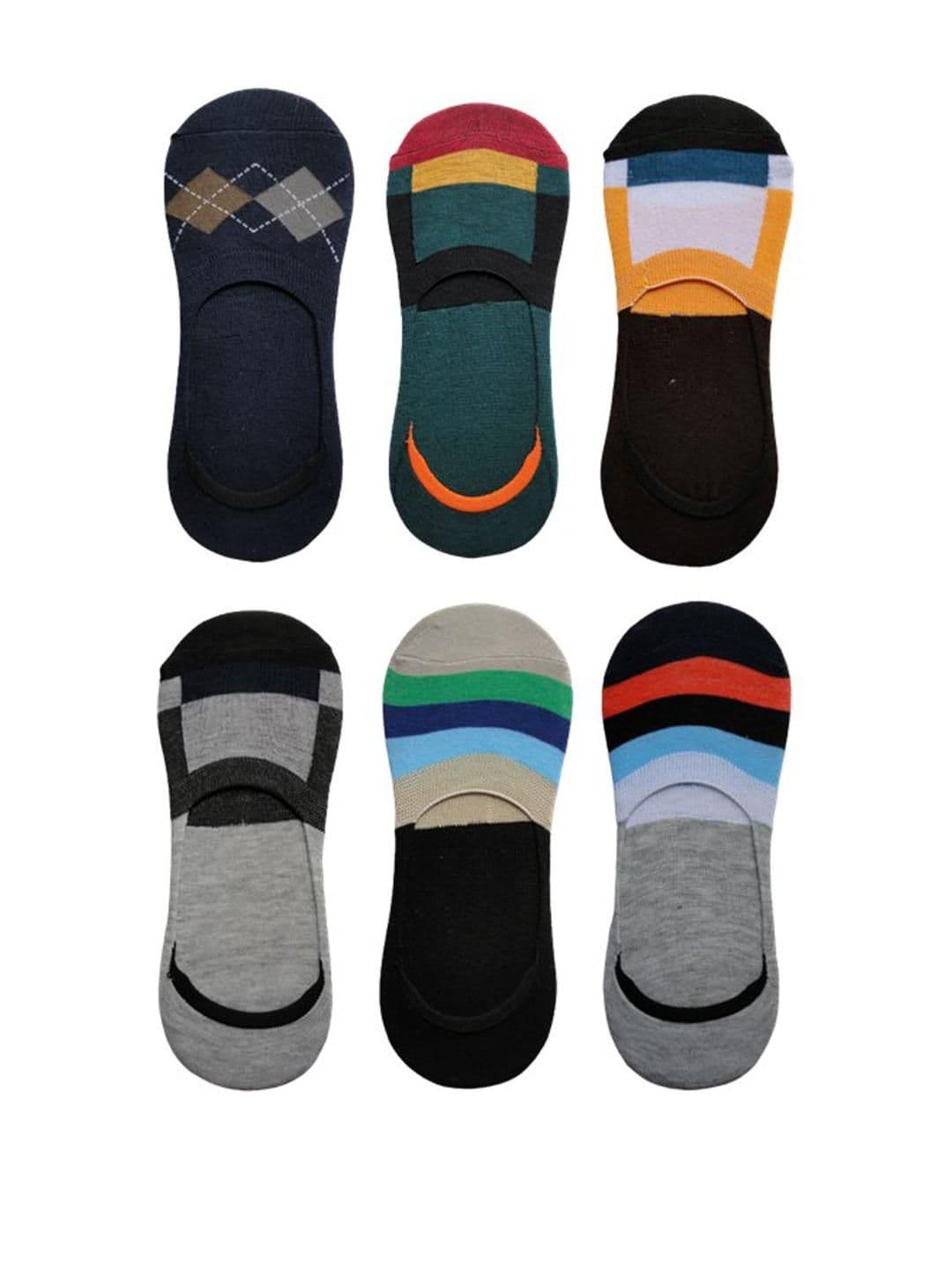 VOICI Unisex No Show Pair Of 6 Loafer Socks - view 1